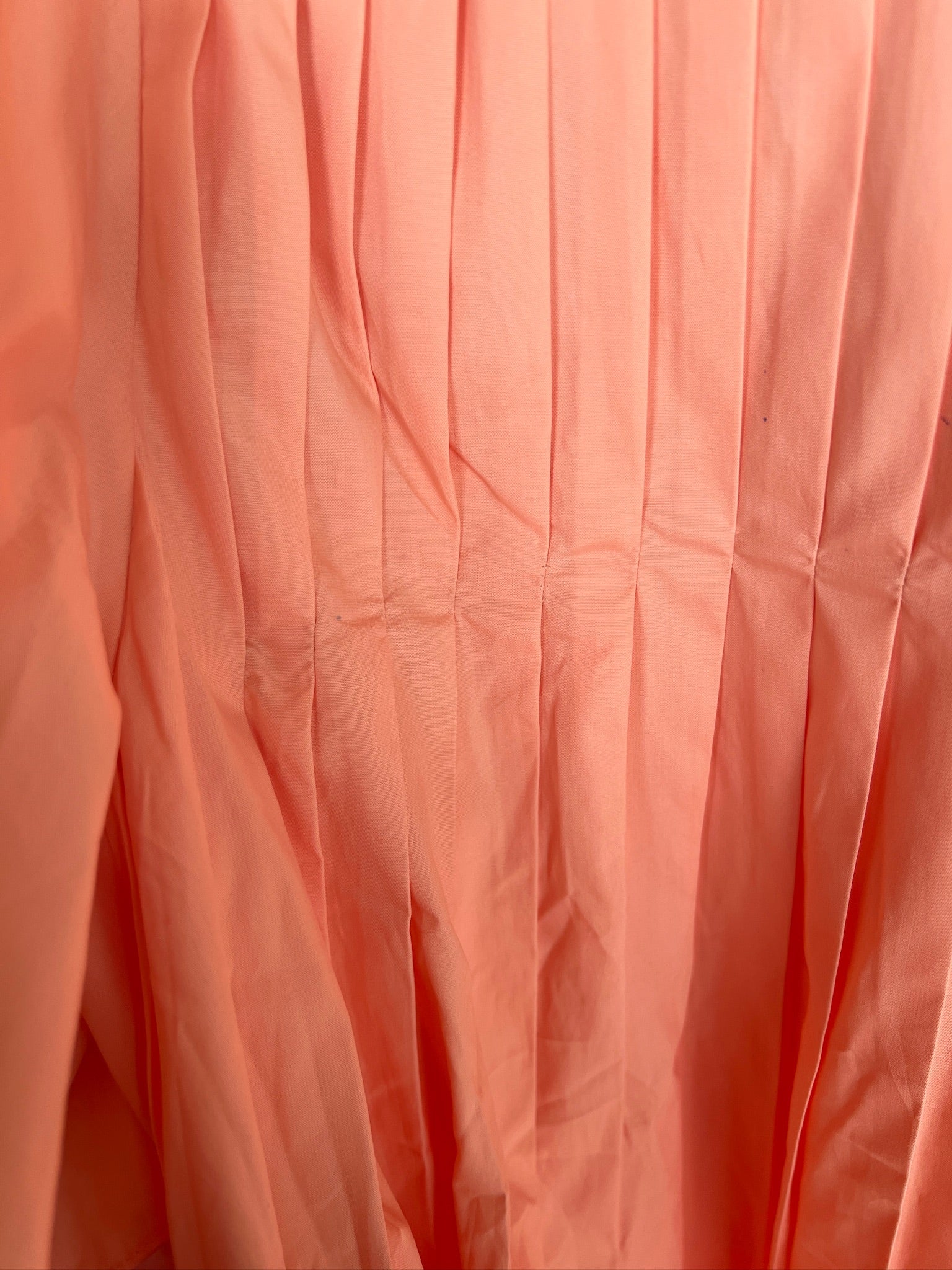 [Defect Sale] Rita Pintuck Detail Mini Dress - Peach - LARGE