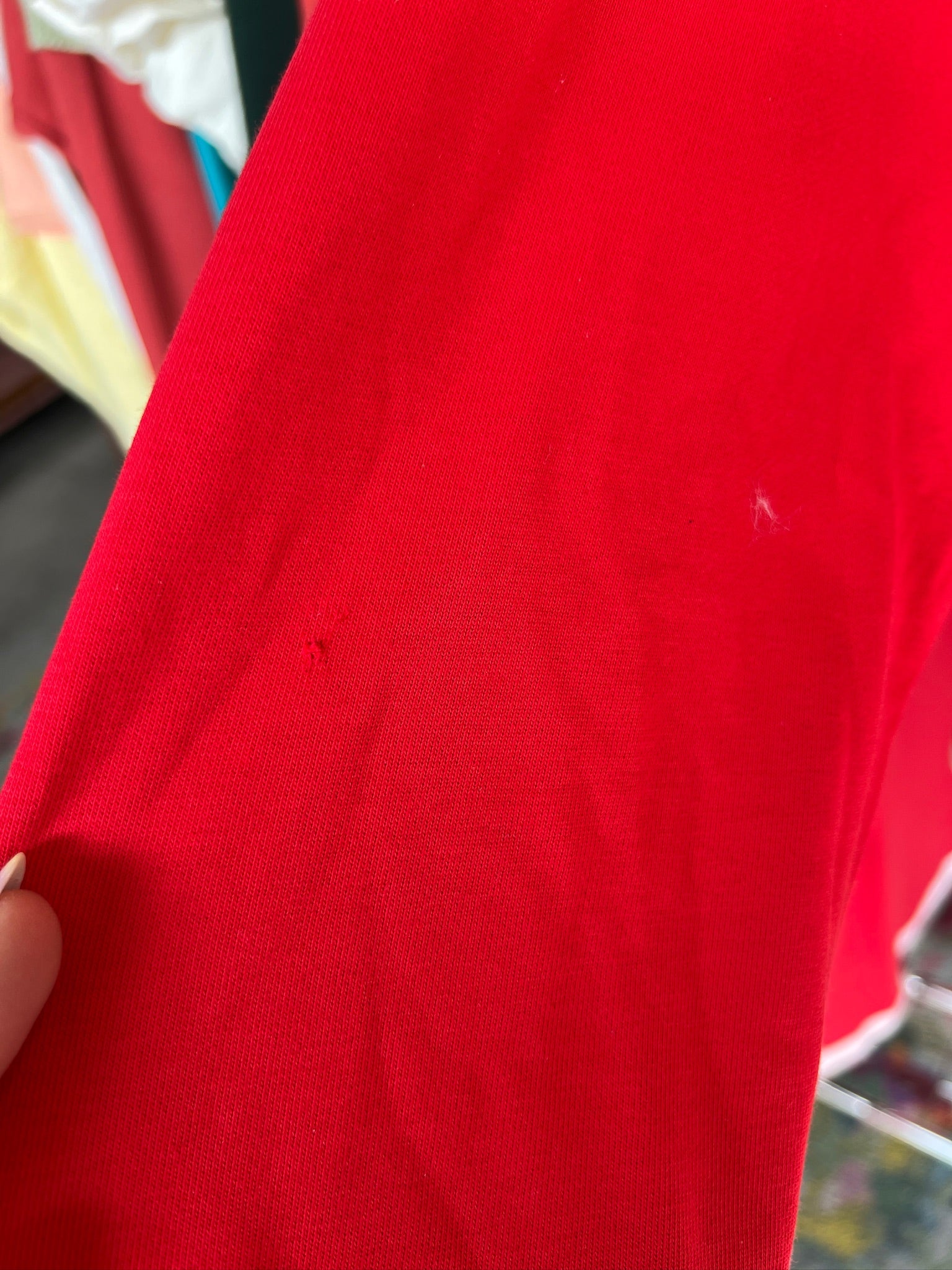 [Defect Sale] [MyEllement Exclusive] Scarlett Varsity Quarter Zip - True Red - XSMALL