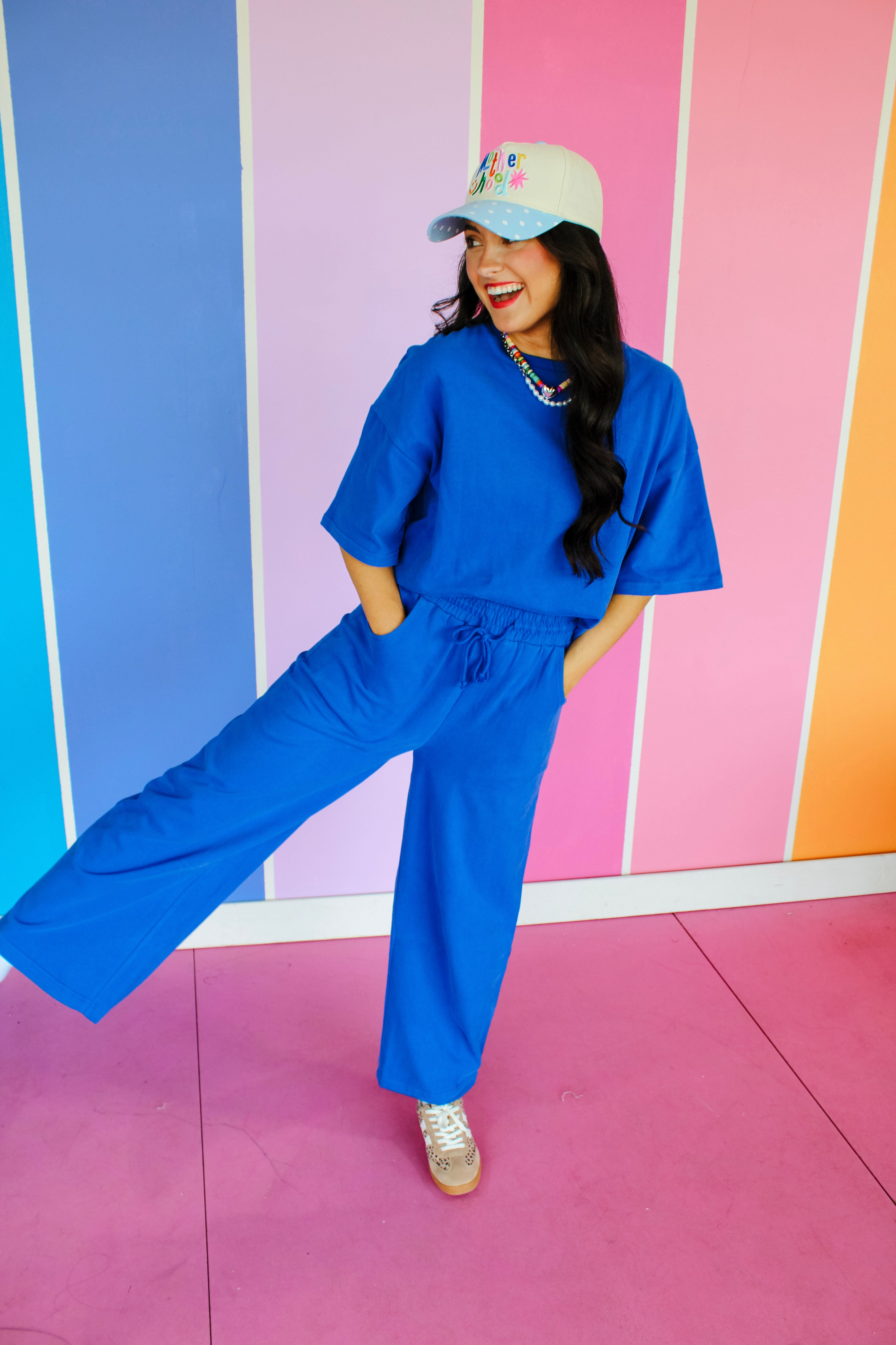 Ellie Lounge Pants - Vibrant Blue
