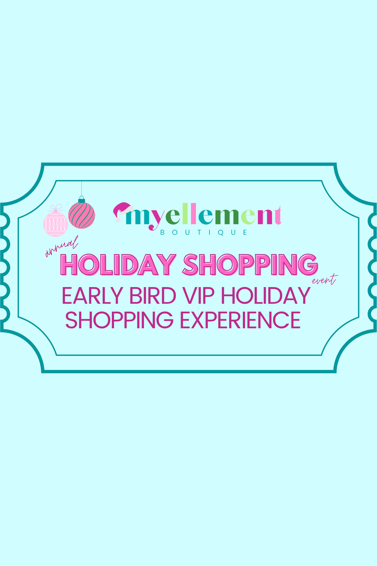 [TICKET] EARLY BIRD 2026 VIP HOLIDAY SHOPPING EXPERIENCE