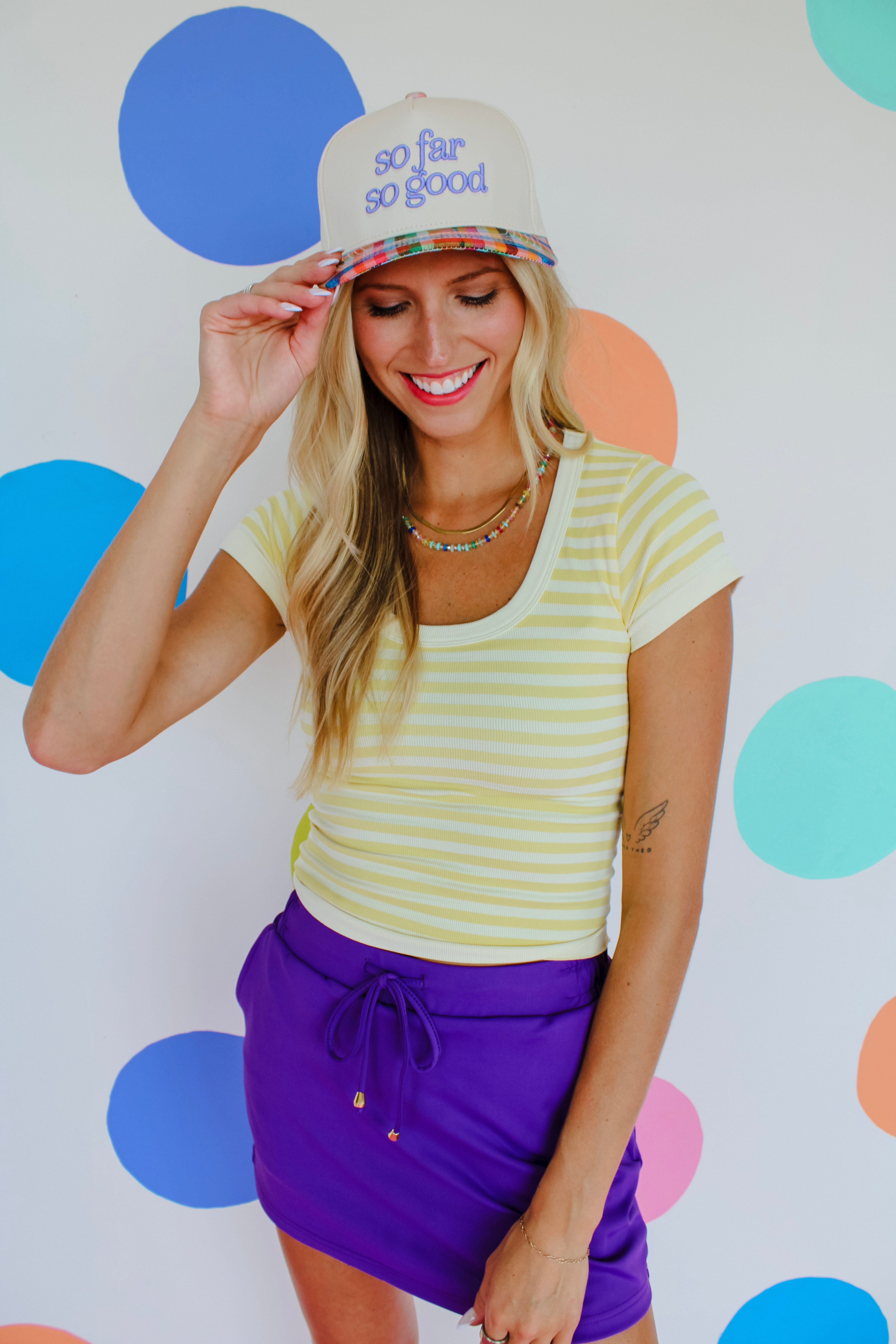 Shelby Striped Scoop Neck Tee