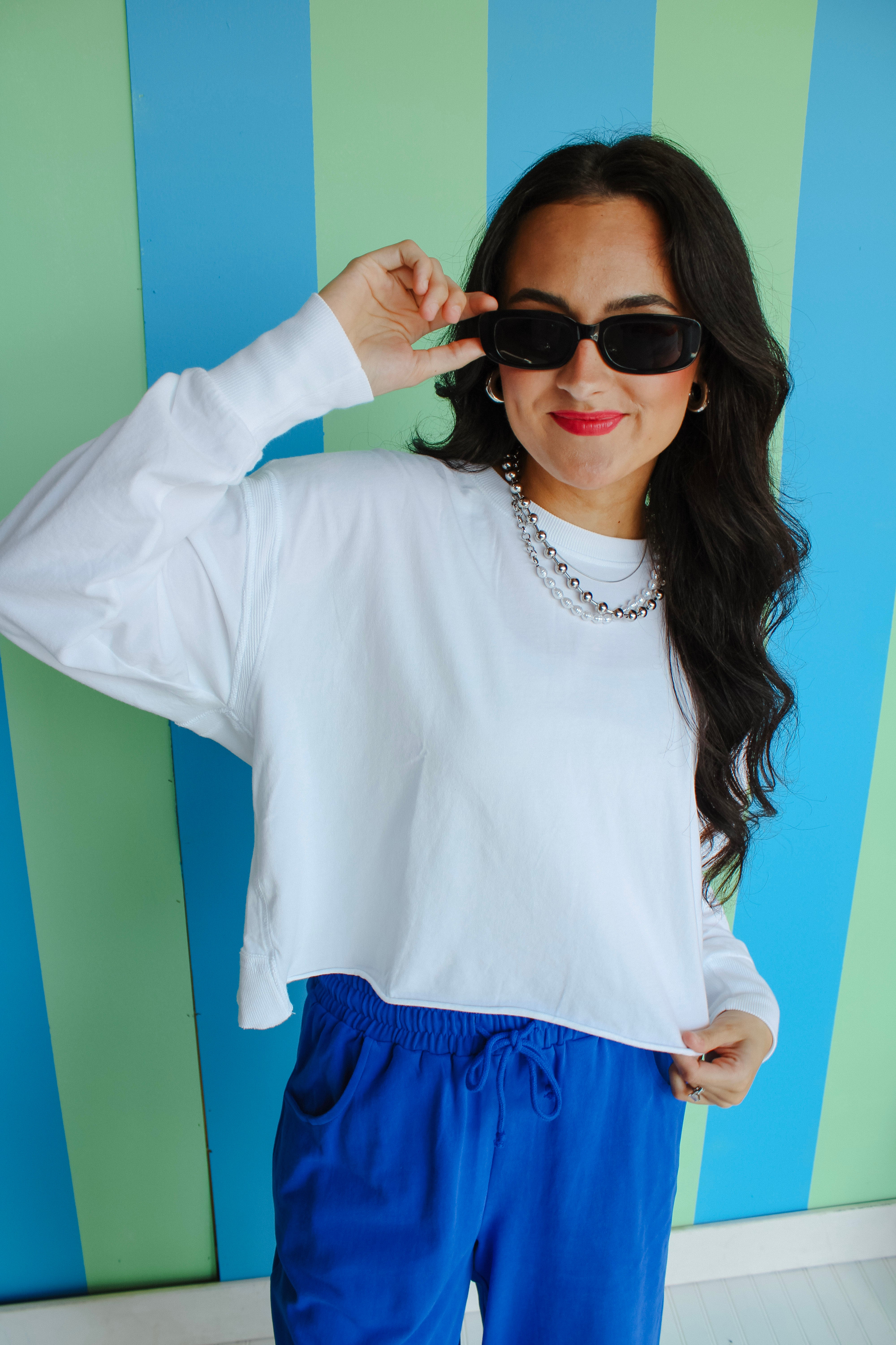 Justina Open Back Tee