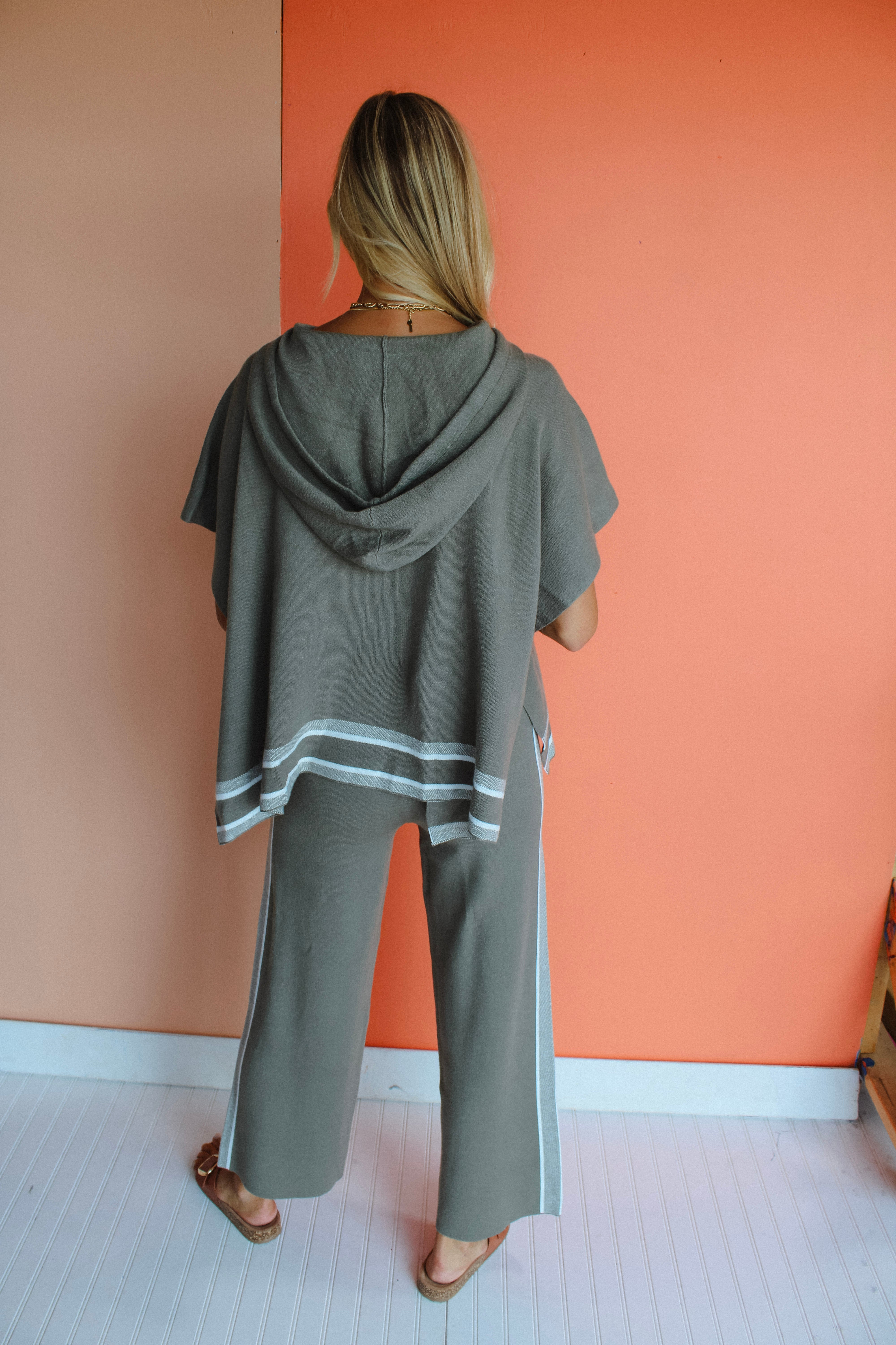 Josephine Hooded Poncho Sweater