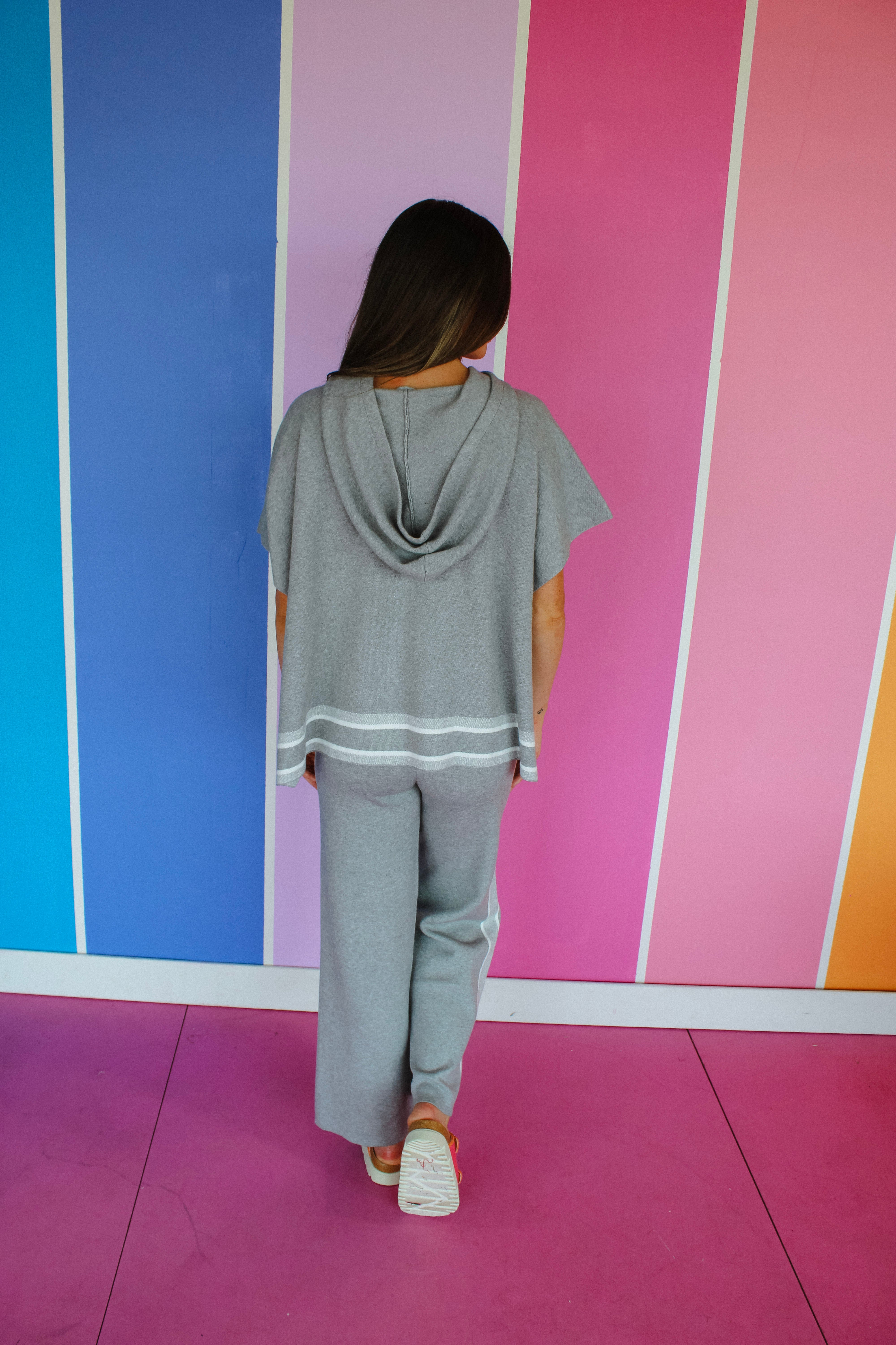 Josephine Hooded Poncho Sweater