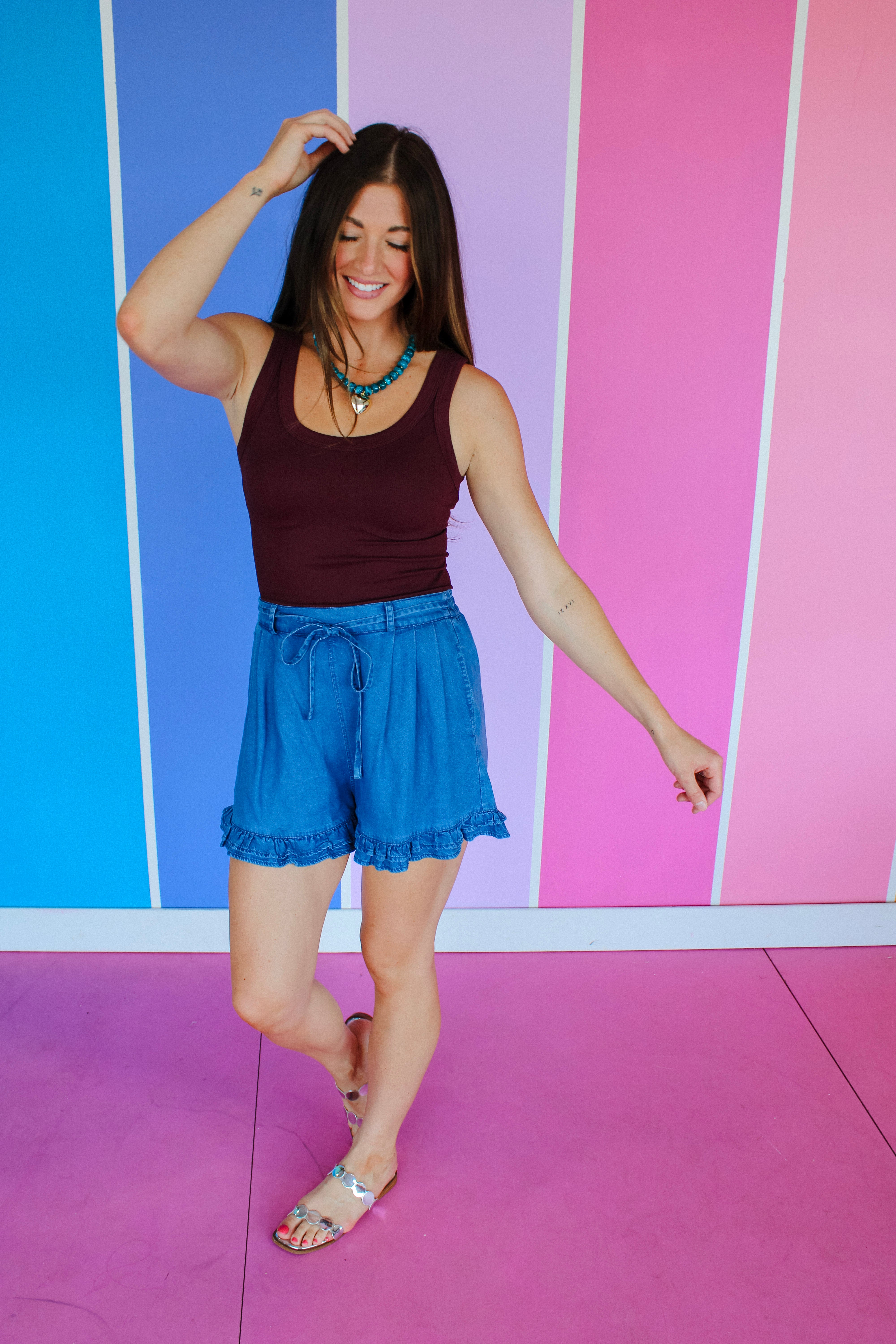 Marjorie Ribbed Reversible Tank