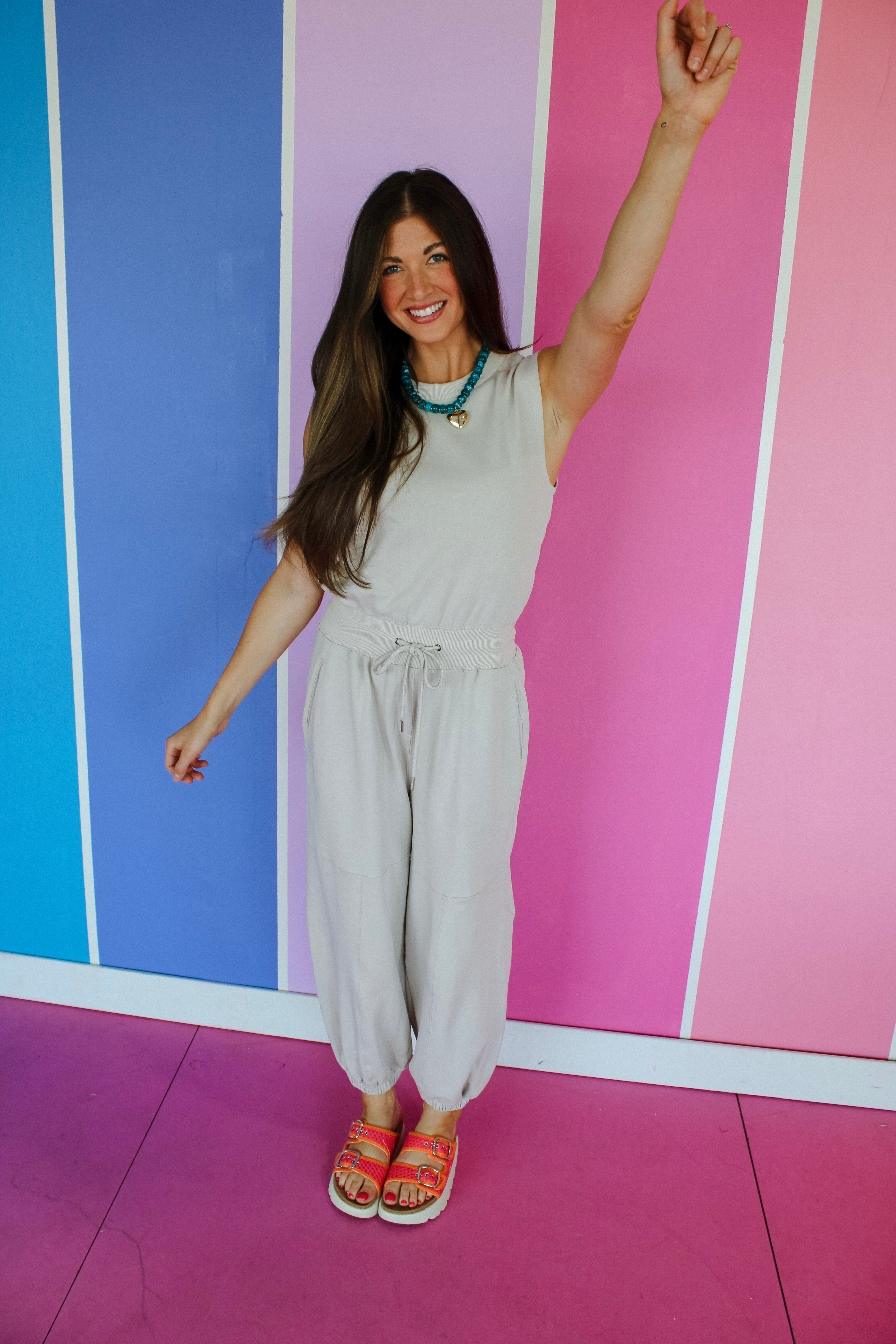 Neely Drawstring Waist Jumpsuit