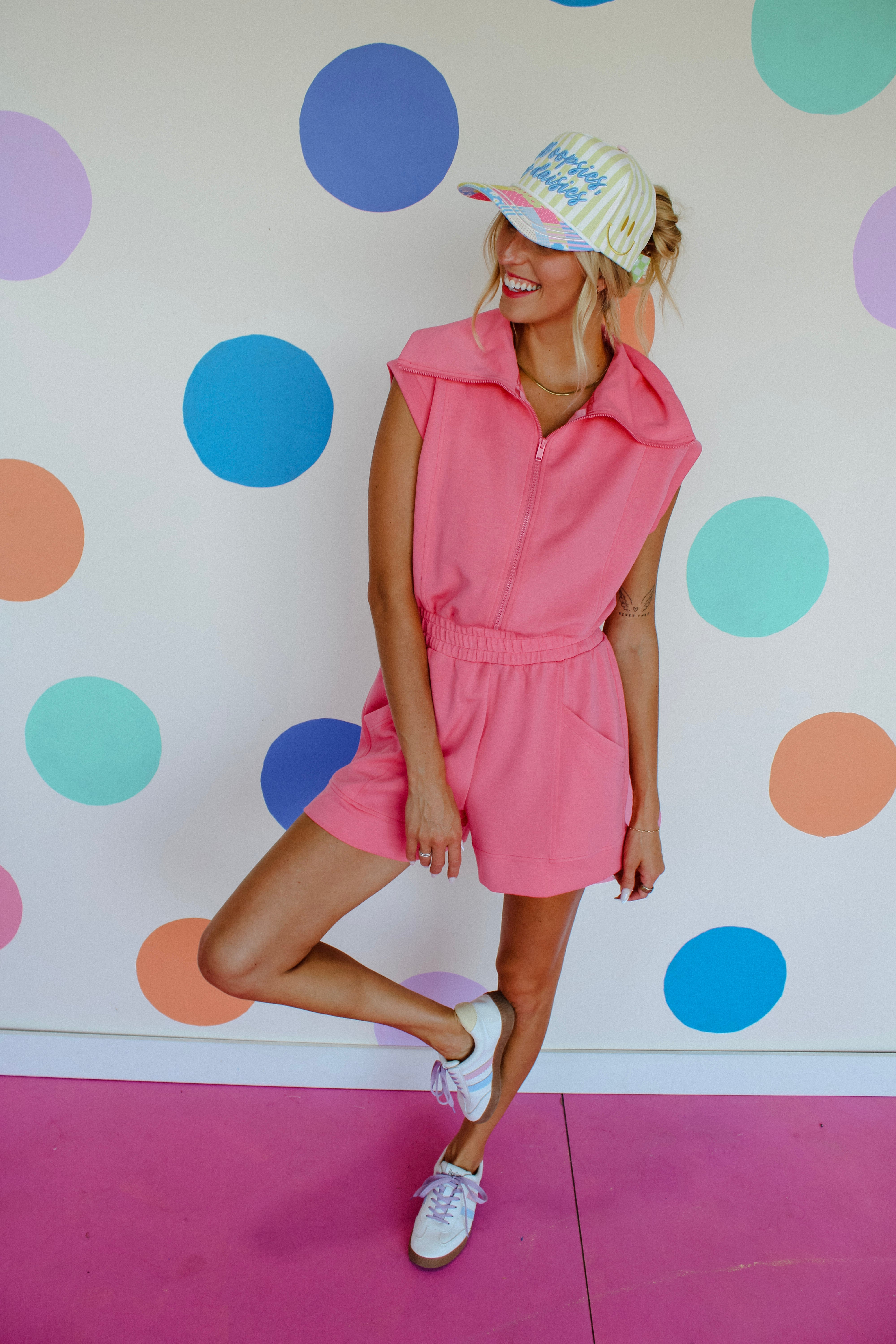 Venus Collared Romper