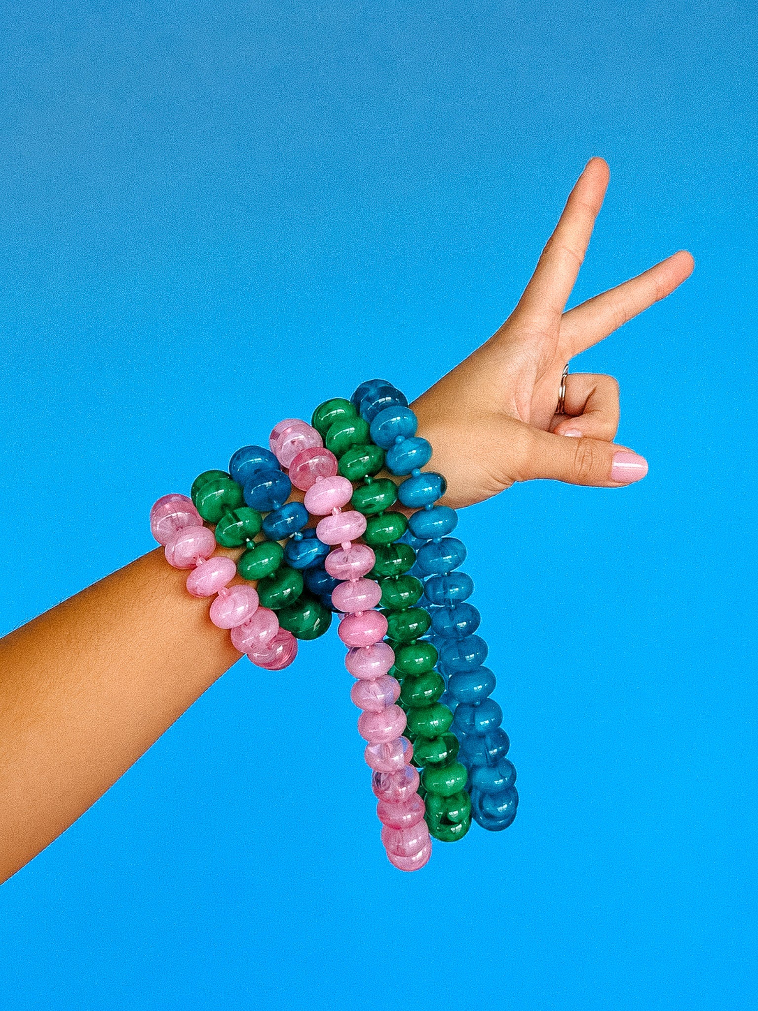 [Treasure Jewels] Sugar Beads Necklace + Bracelet Set