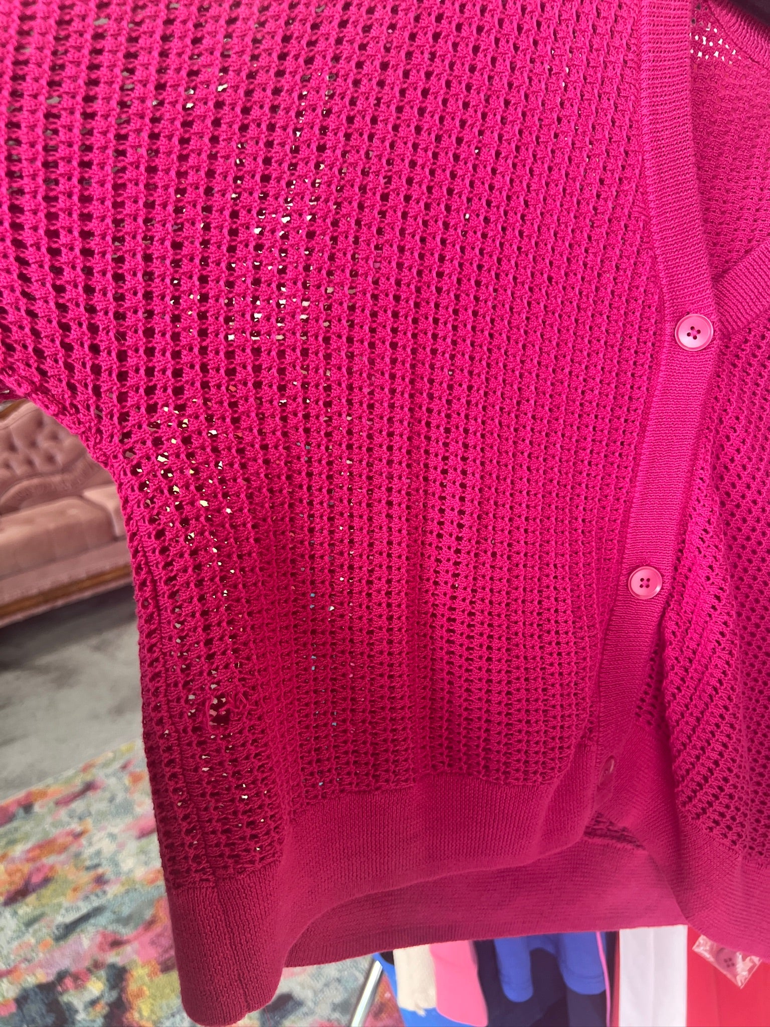 [Defect Sale] Coastal Open Knit Cardigan - LARGE