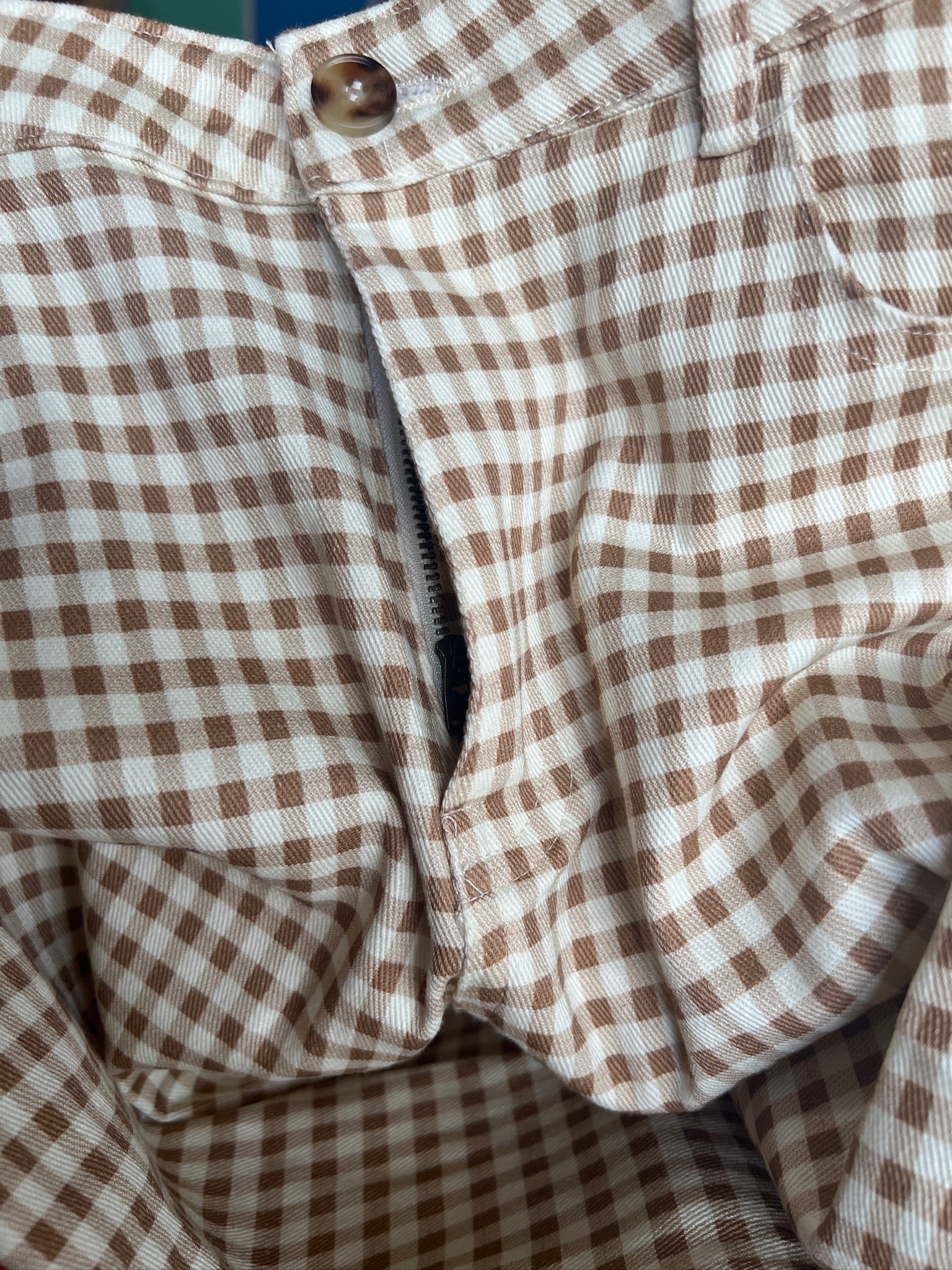 [Defect Sale] Stephanie Gingham Pants - MEDIUM