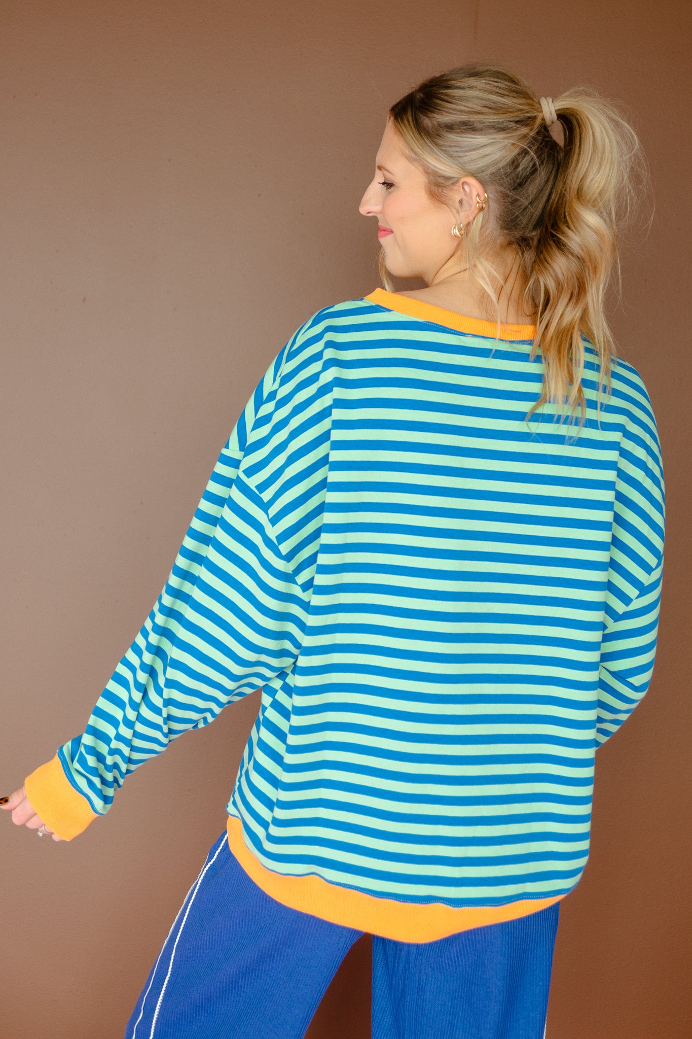 Codi Oversized Striped Top