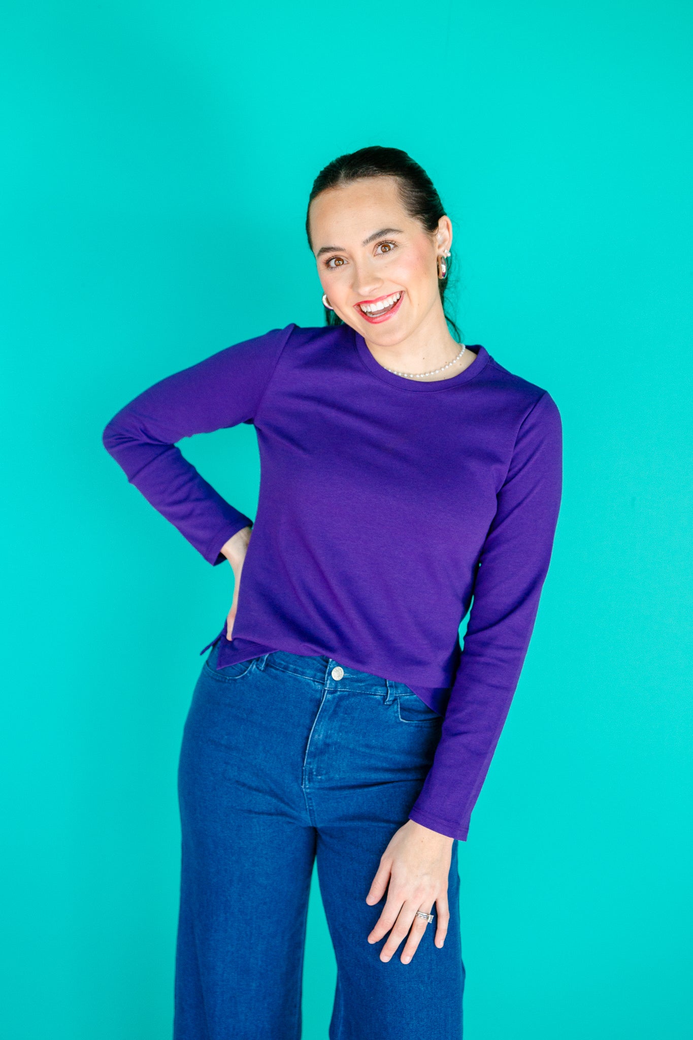 [Ellevate Basics] Jane Cotton Long Sleeve Tee