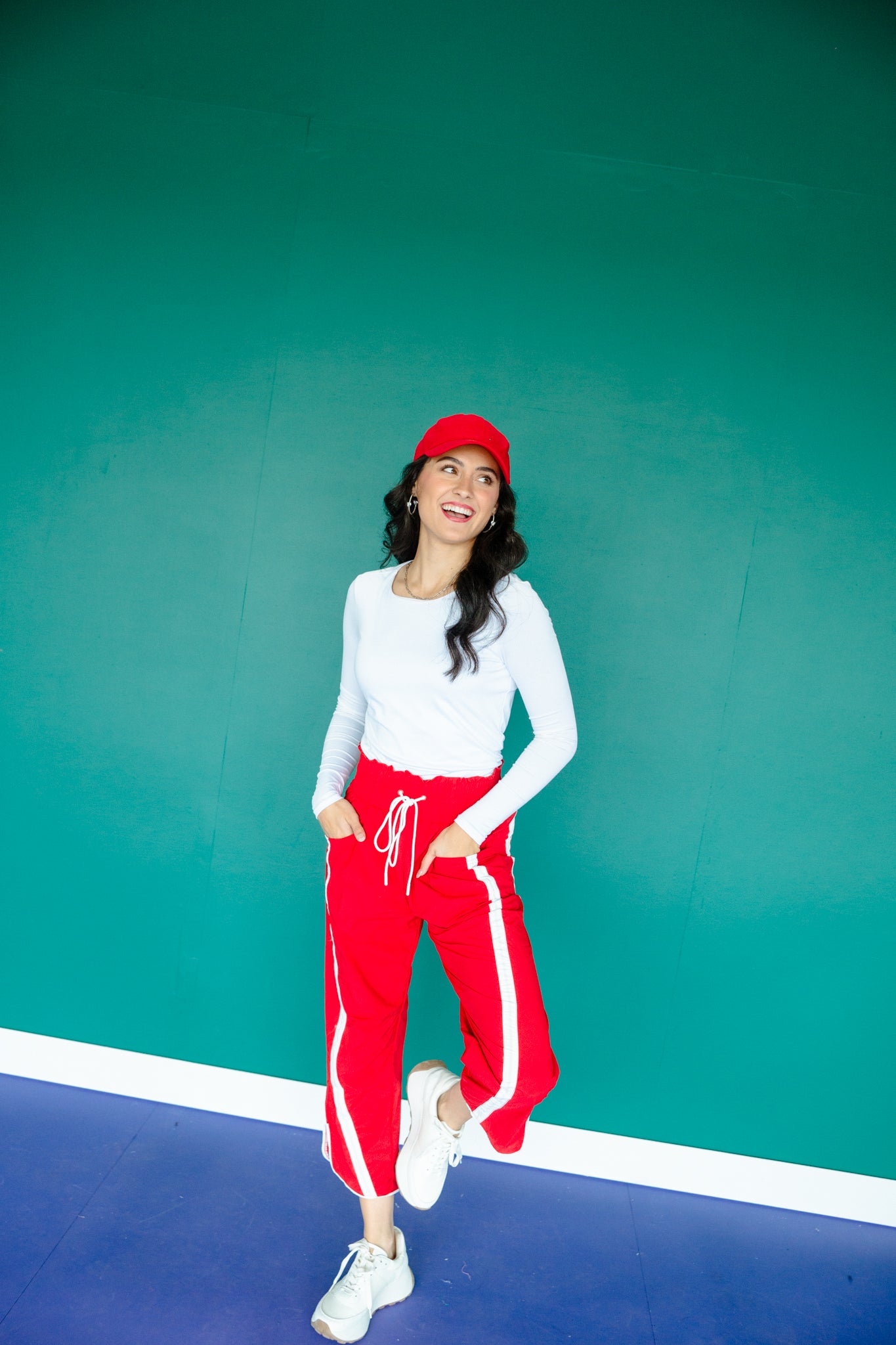 Donnie Wind Pants - Dark True Red
