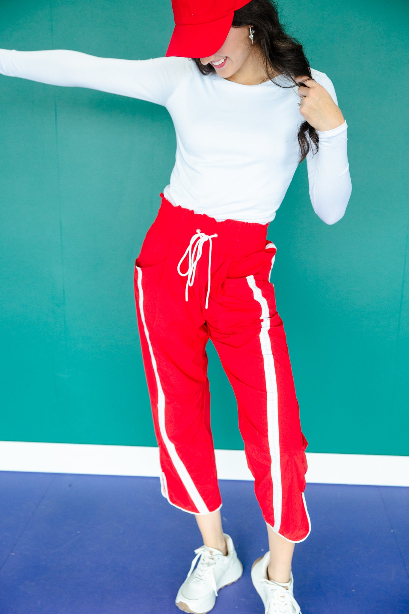 Donnie Wind Pants - Dark True Red