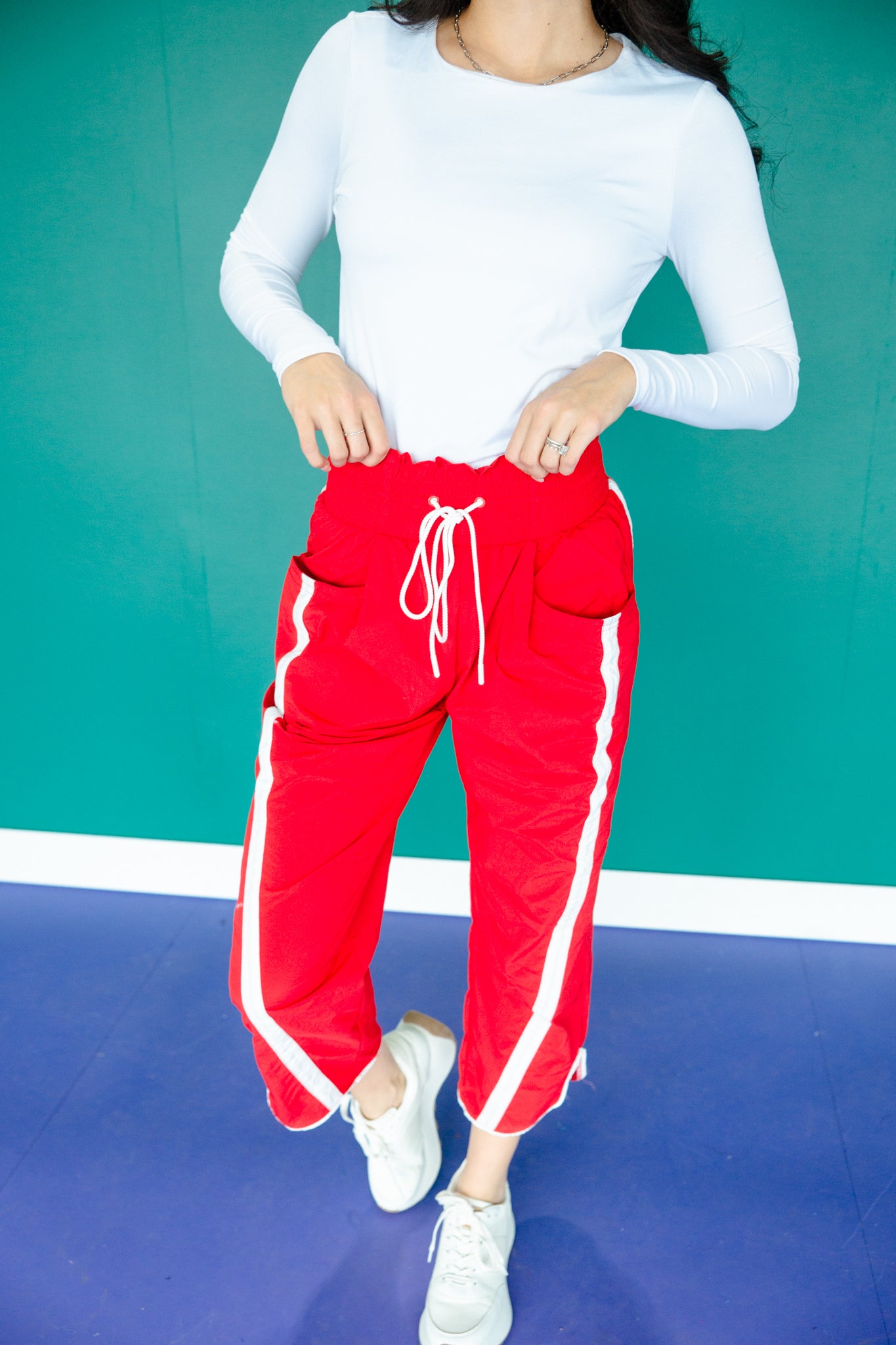 Donnie Wind Pants - Dark True Red