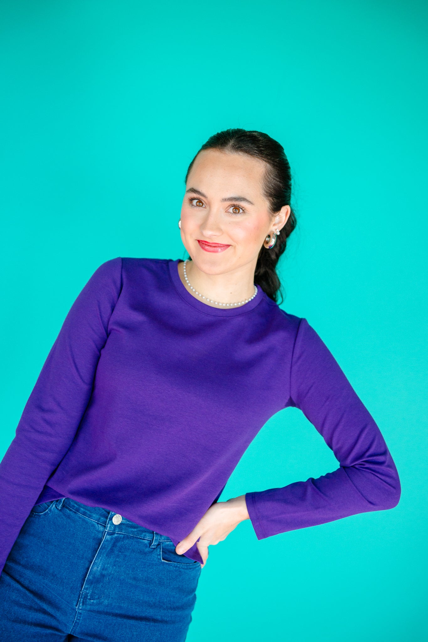 [Ellevate Basics] Jane Cotton Long Sleeve Tee