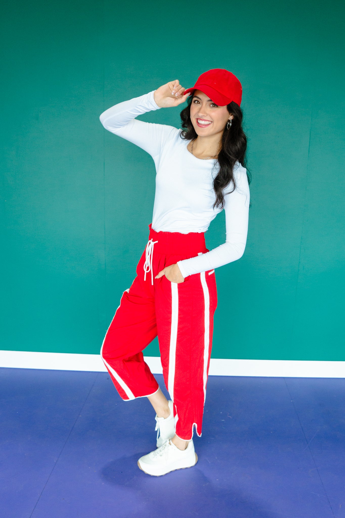 Donnie Wind Pants - Dark True Red