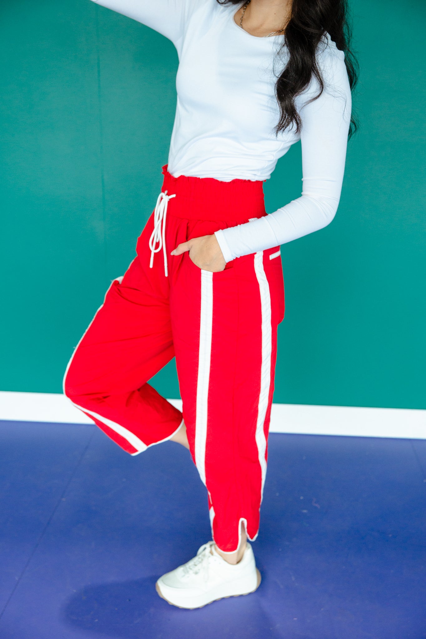 Donnie Wind Pants - Dark True Red