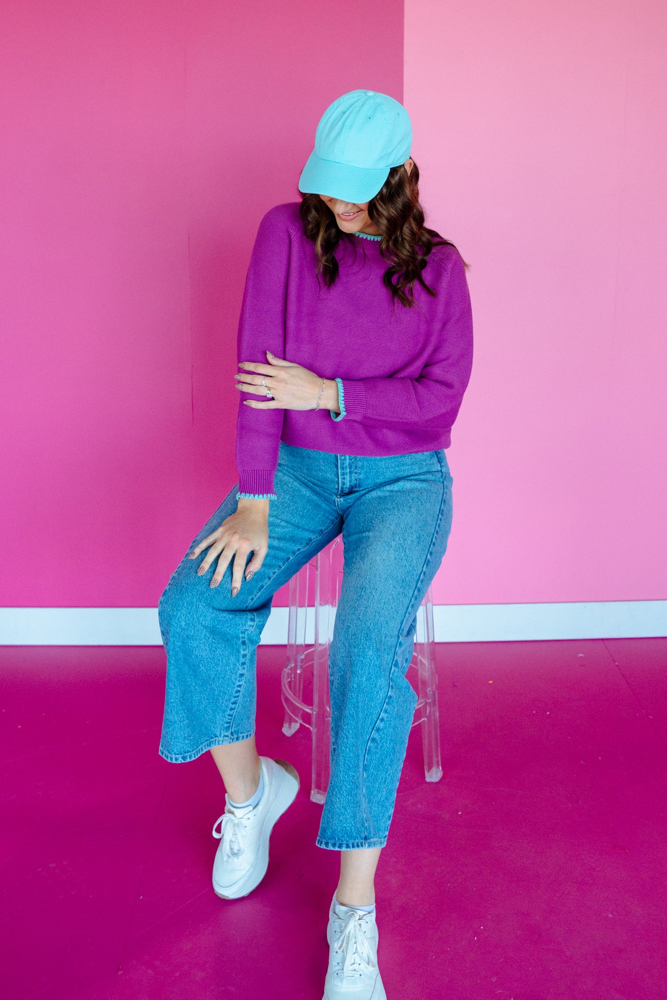 [Ellevate Basics] Daphne Decorative Stitch Sweater