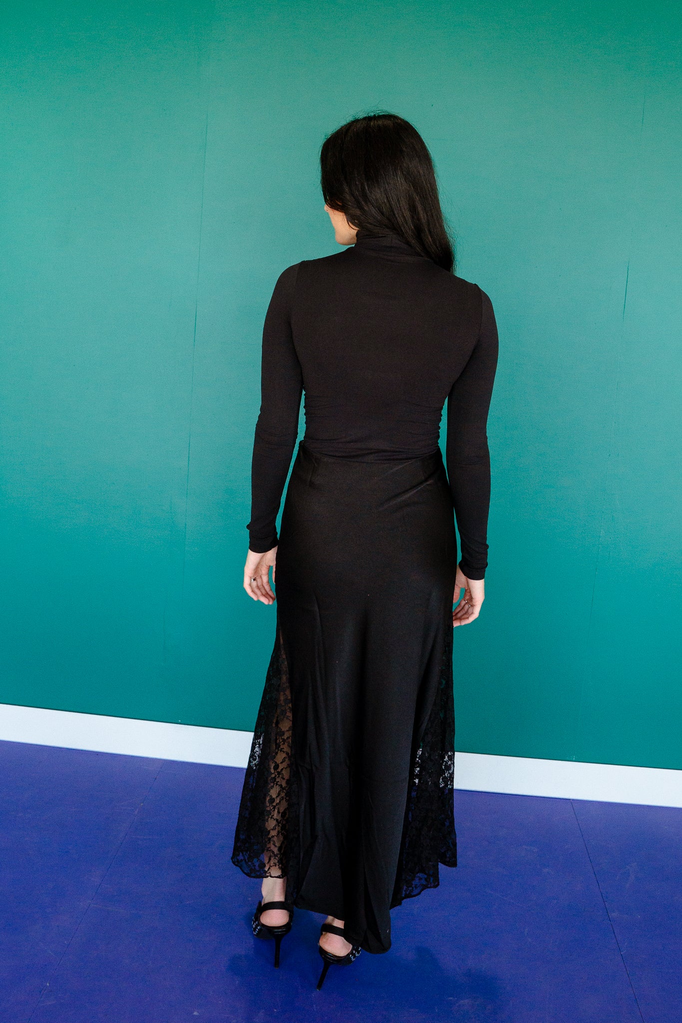 Ivy Satin Midi Skirt