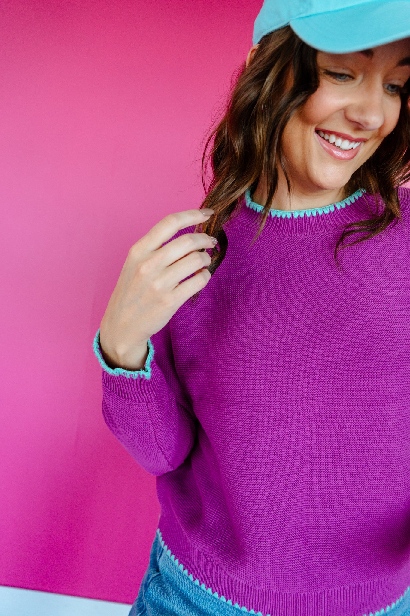 [Ellevate Basics] Daphne Decorative Stitch Sweater