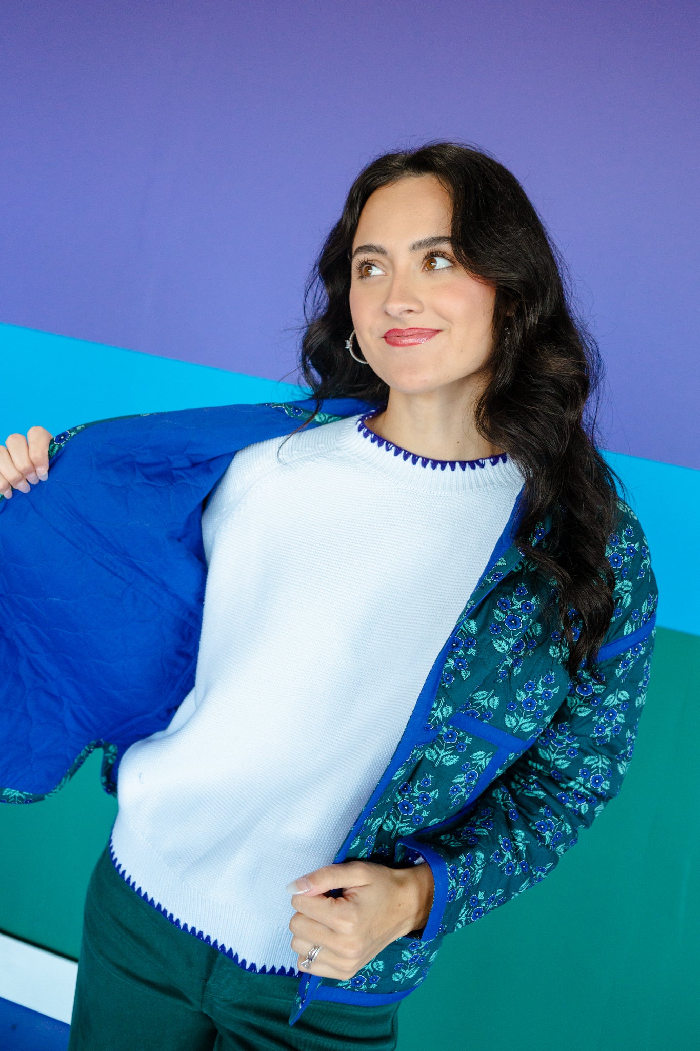 [Ellevate Basics] Daphne Decorative Stitch Sweater