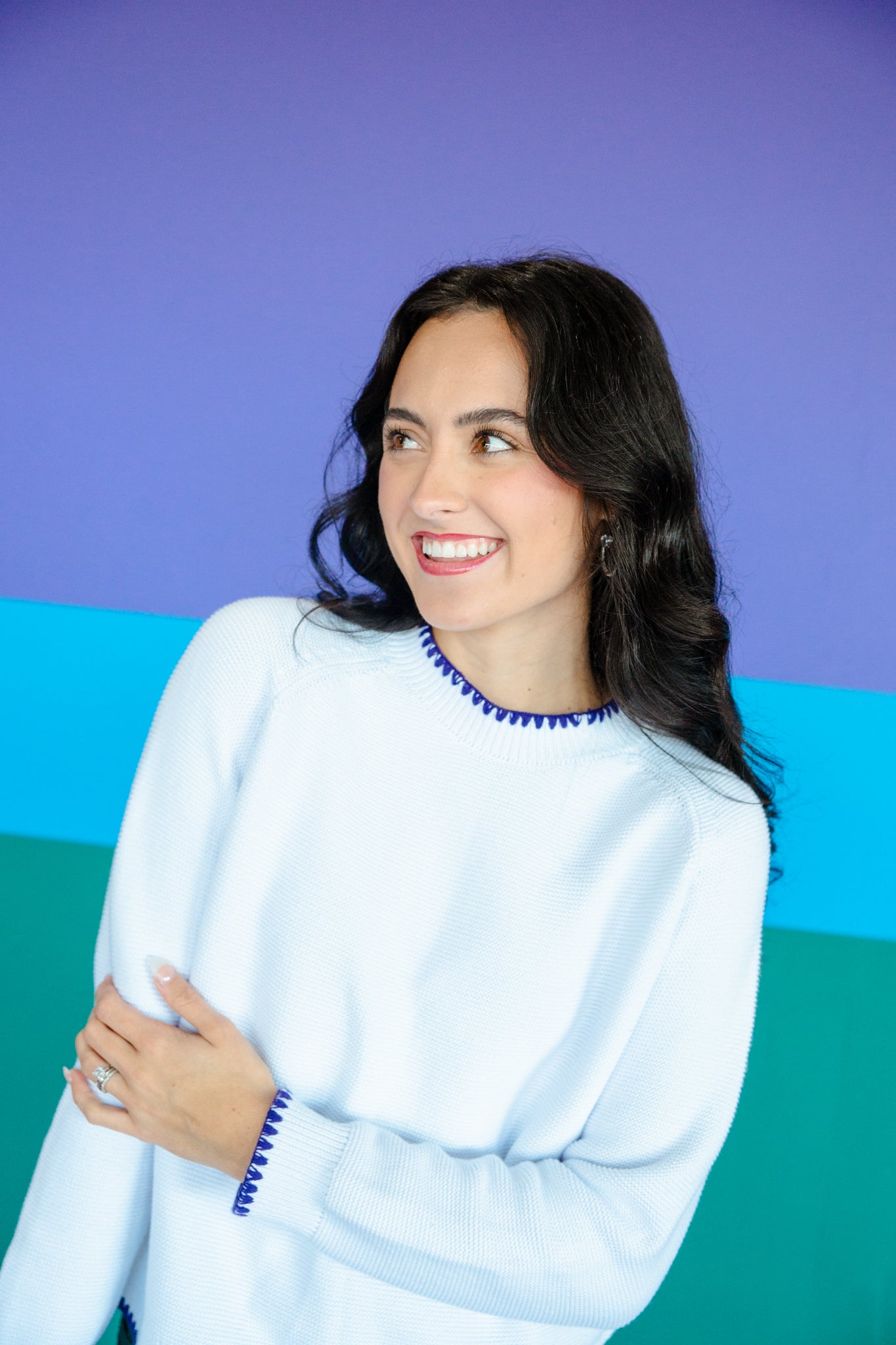 [Ellevate Basics] Daphne Decorative Stitch Sweater