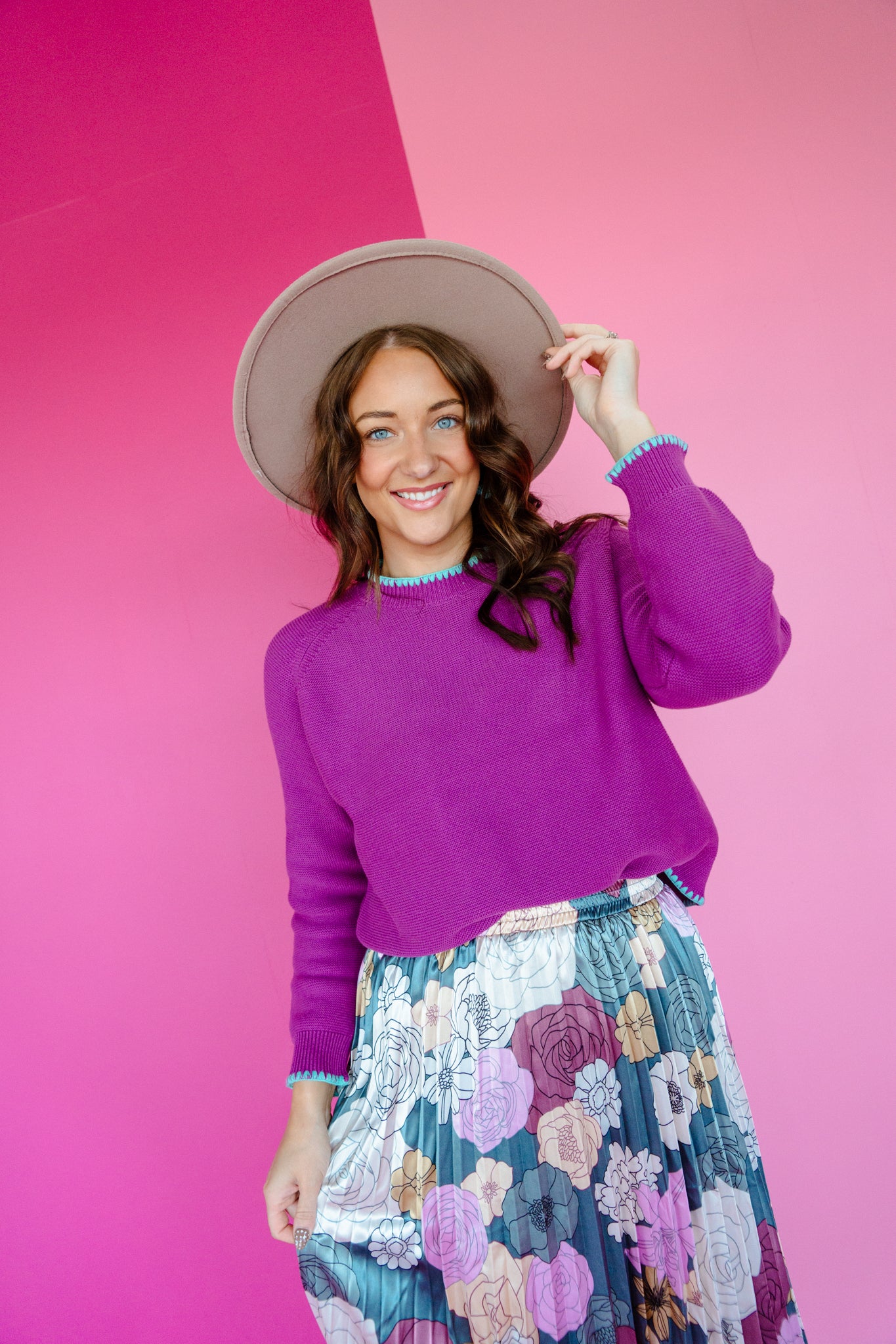 [Ellevate Basics] Daphne Decorative Stitch Sweater