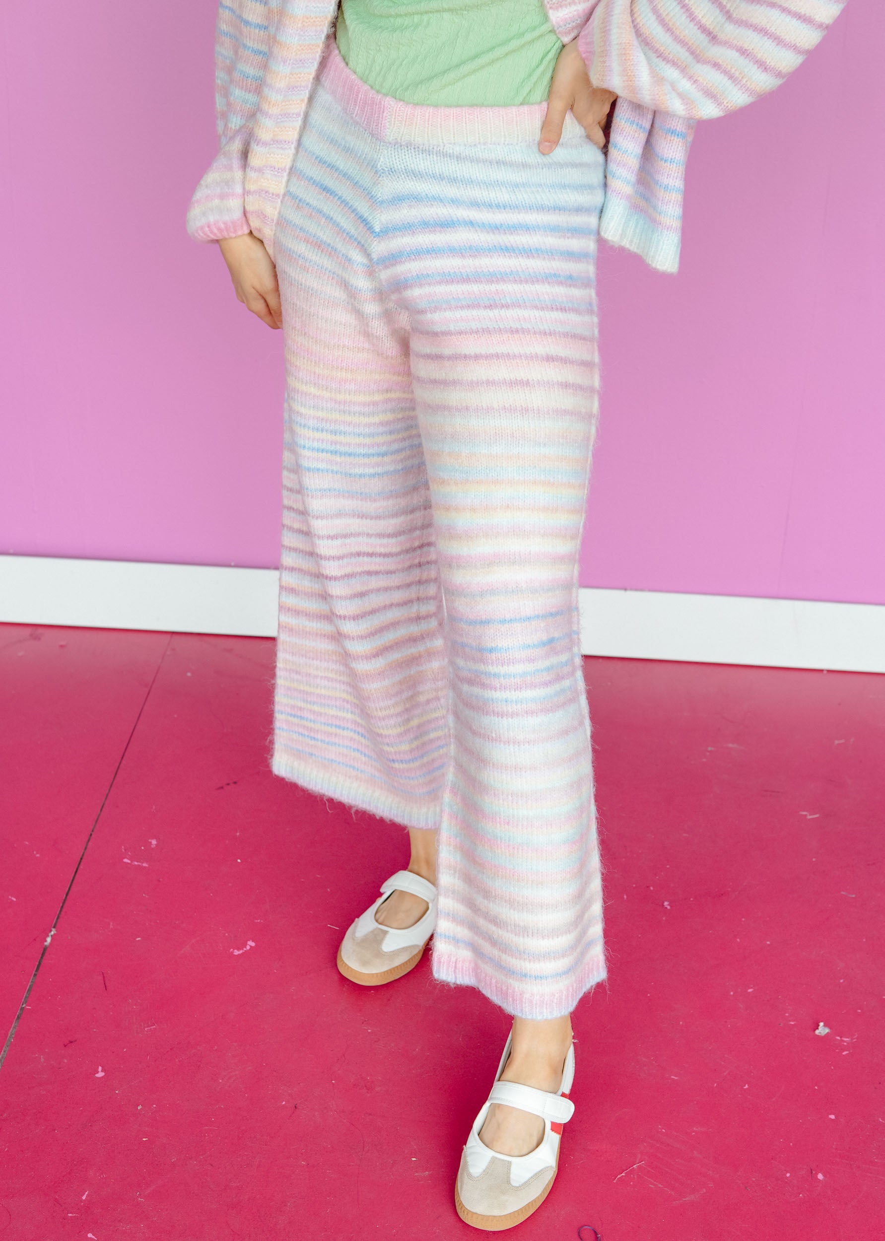 Confetti Pop Knit Pants - Pastel