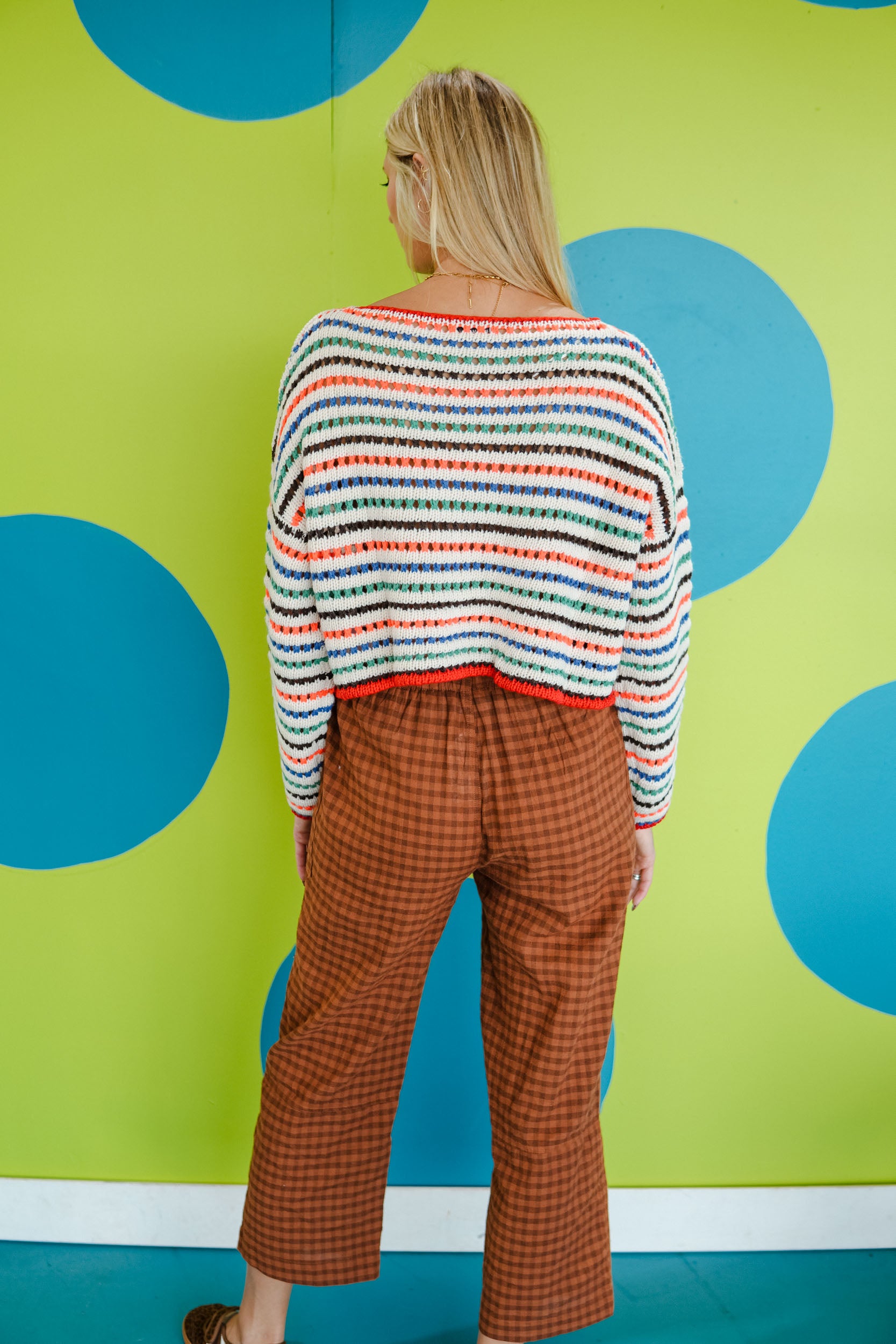 Gourd Times Knit Sweater - Warm Multi