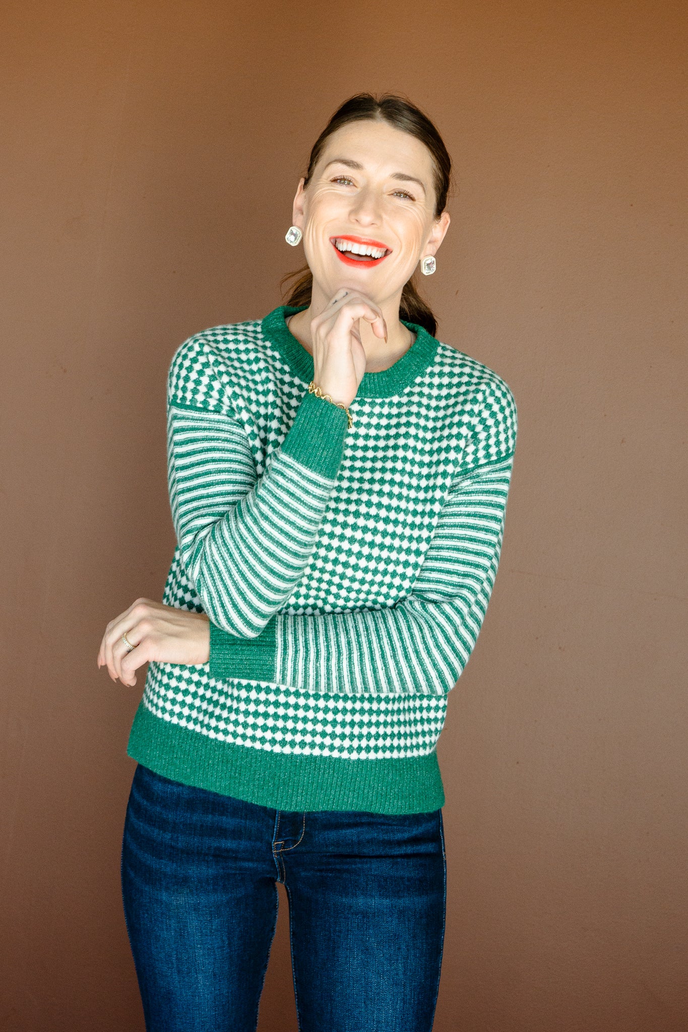 Vianney Crewneck Sweater - Pine/Forest Green