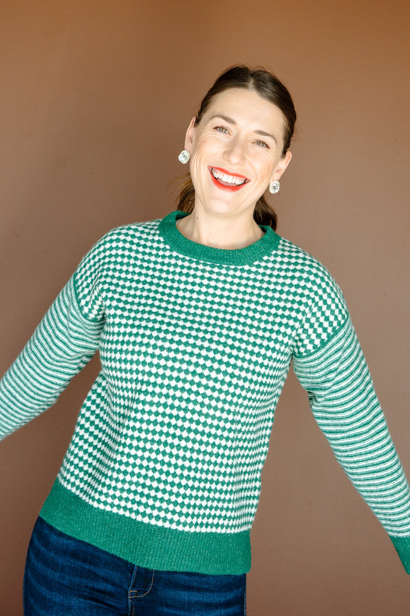 Vianney Crewneck Sweater - Pine/Forest Green