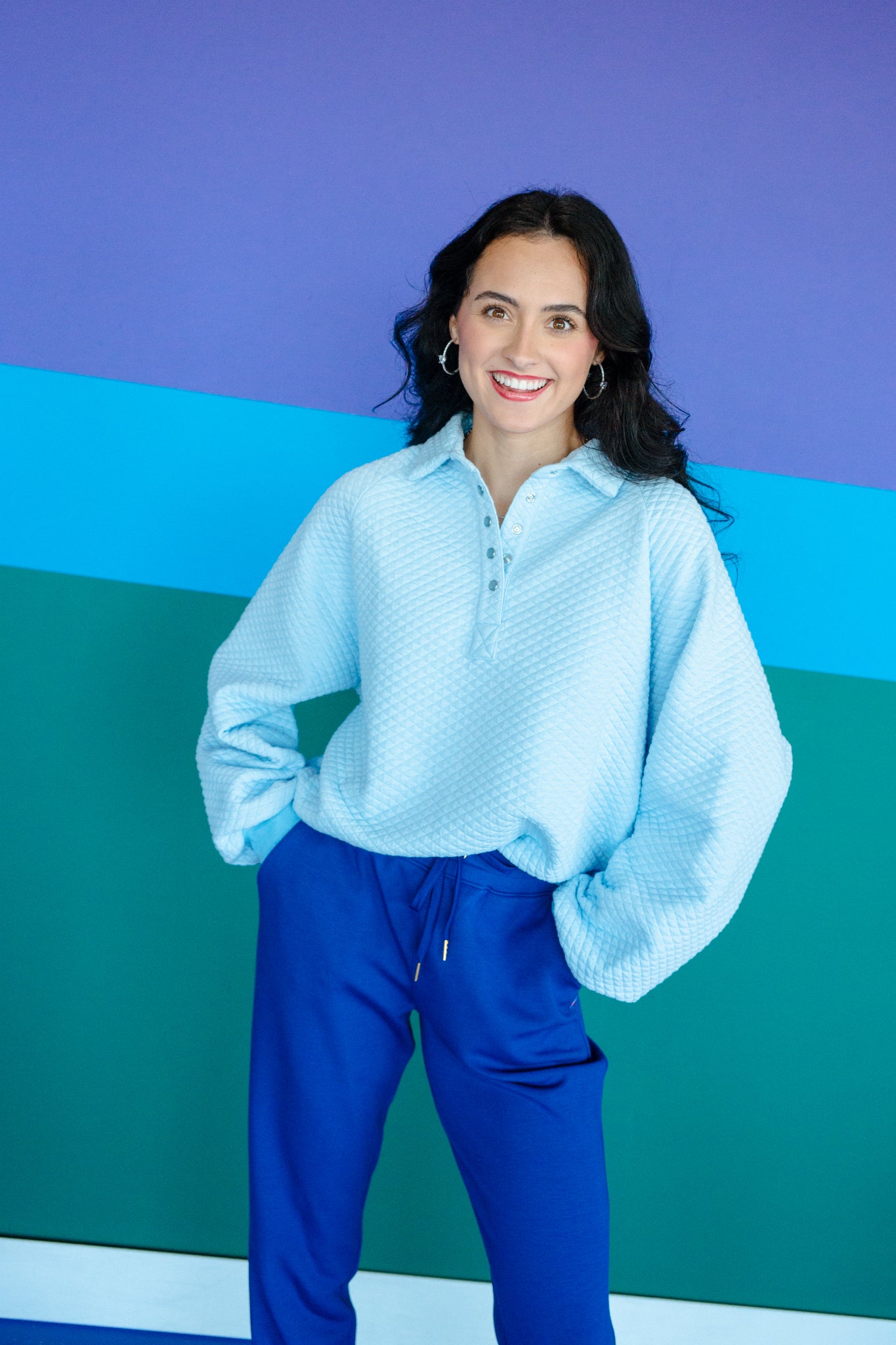 [Ellevate Basics] Monica Balloon Sleeve Pullover