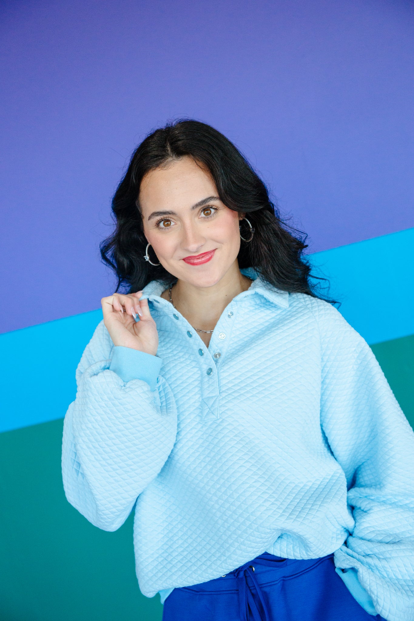 [Ellevate Basics] Monica Balloon Sleeve Pullover