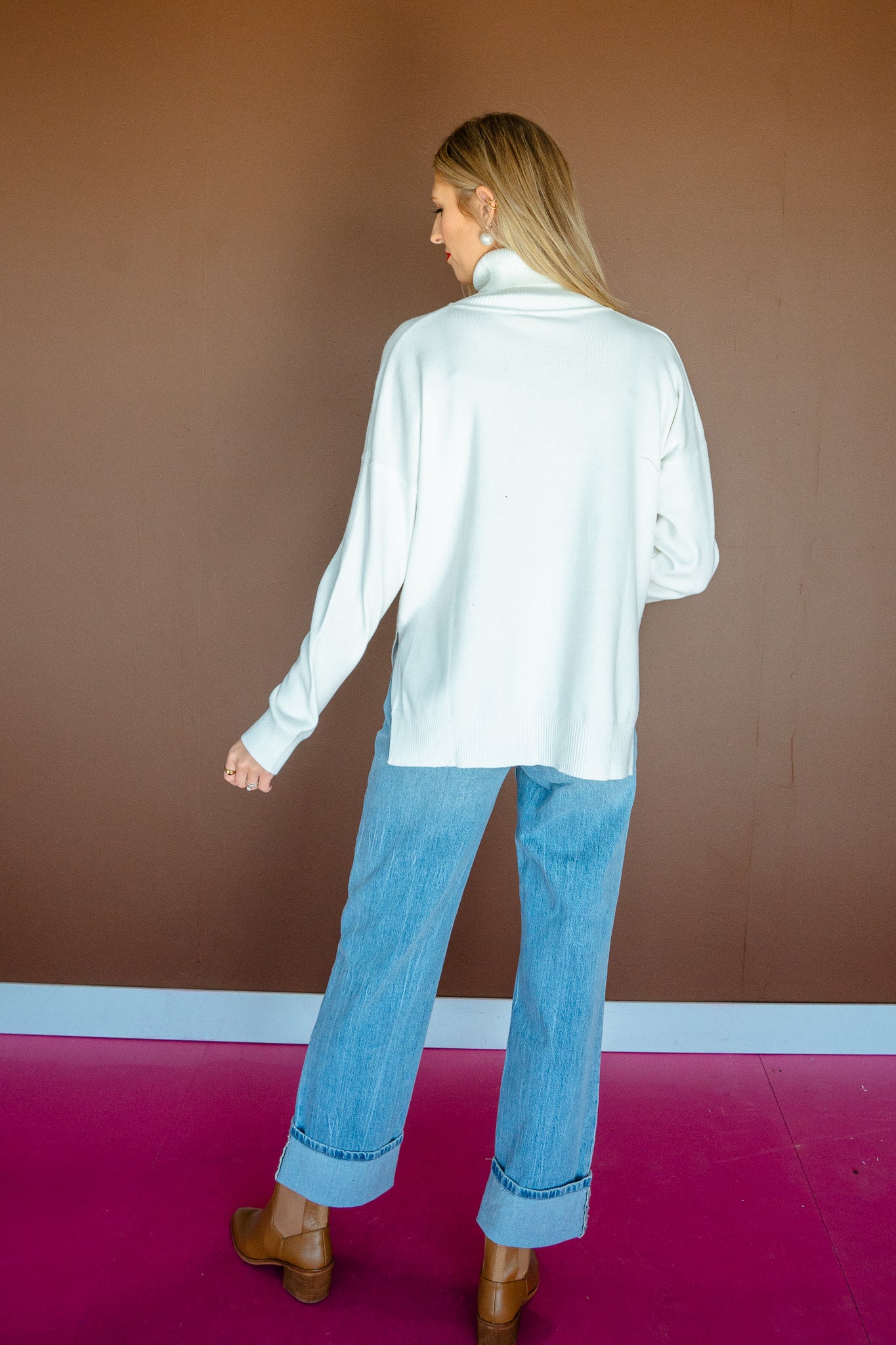 Norah Turtleneck Knit Sweater