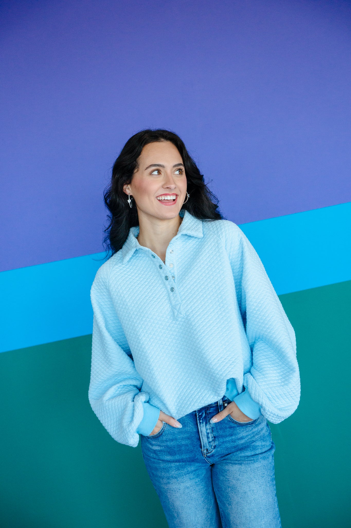 [Ellevate Basics] Monica Balloon Sleeve Pullover