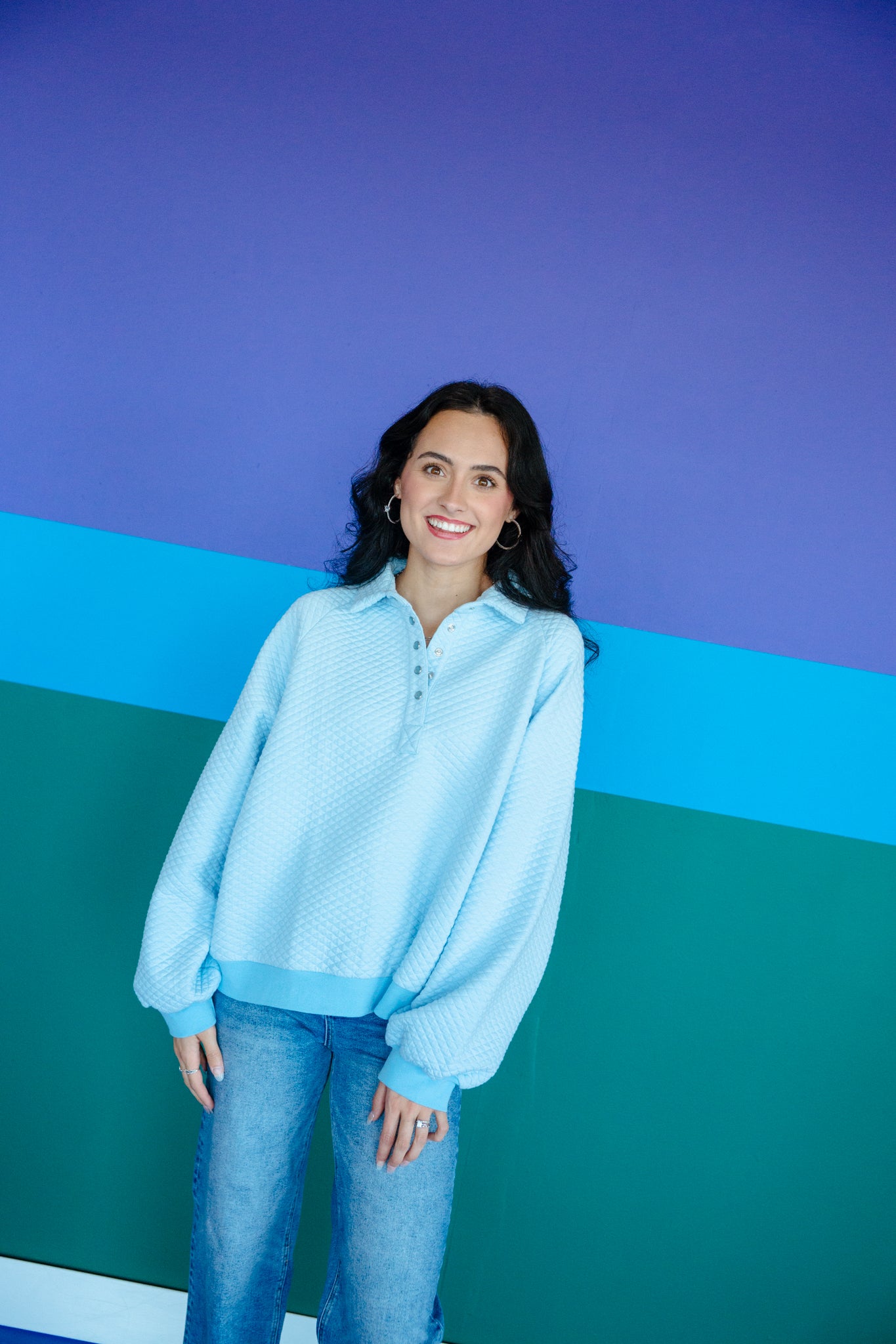 [Ellevate Basics] Monica Balloon Sleeve Pullover