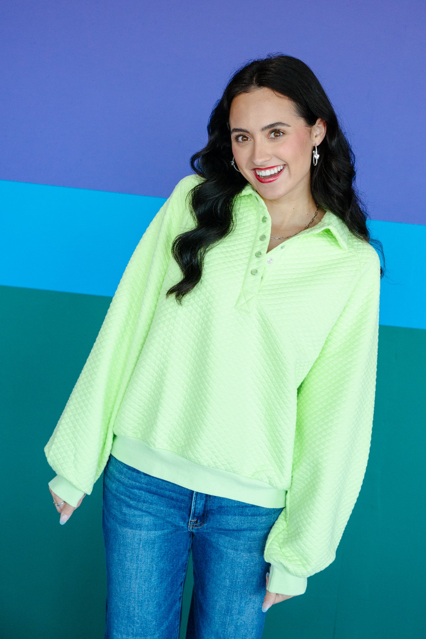 [Ellevate Basics] Monica Balloon Sleeve Pullover