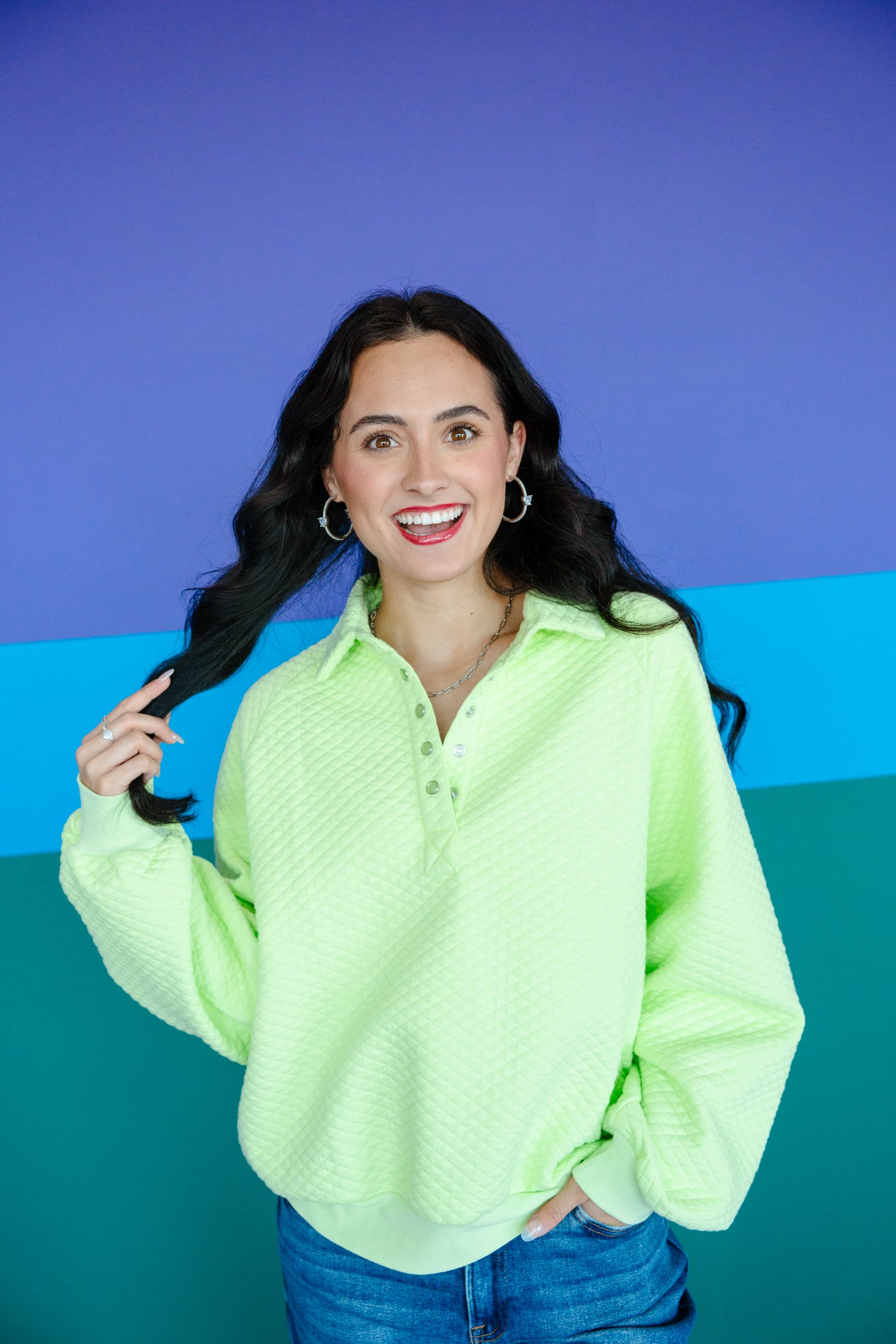 [Ellevate Basics] Monica Balloon Sleeve Pullover