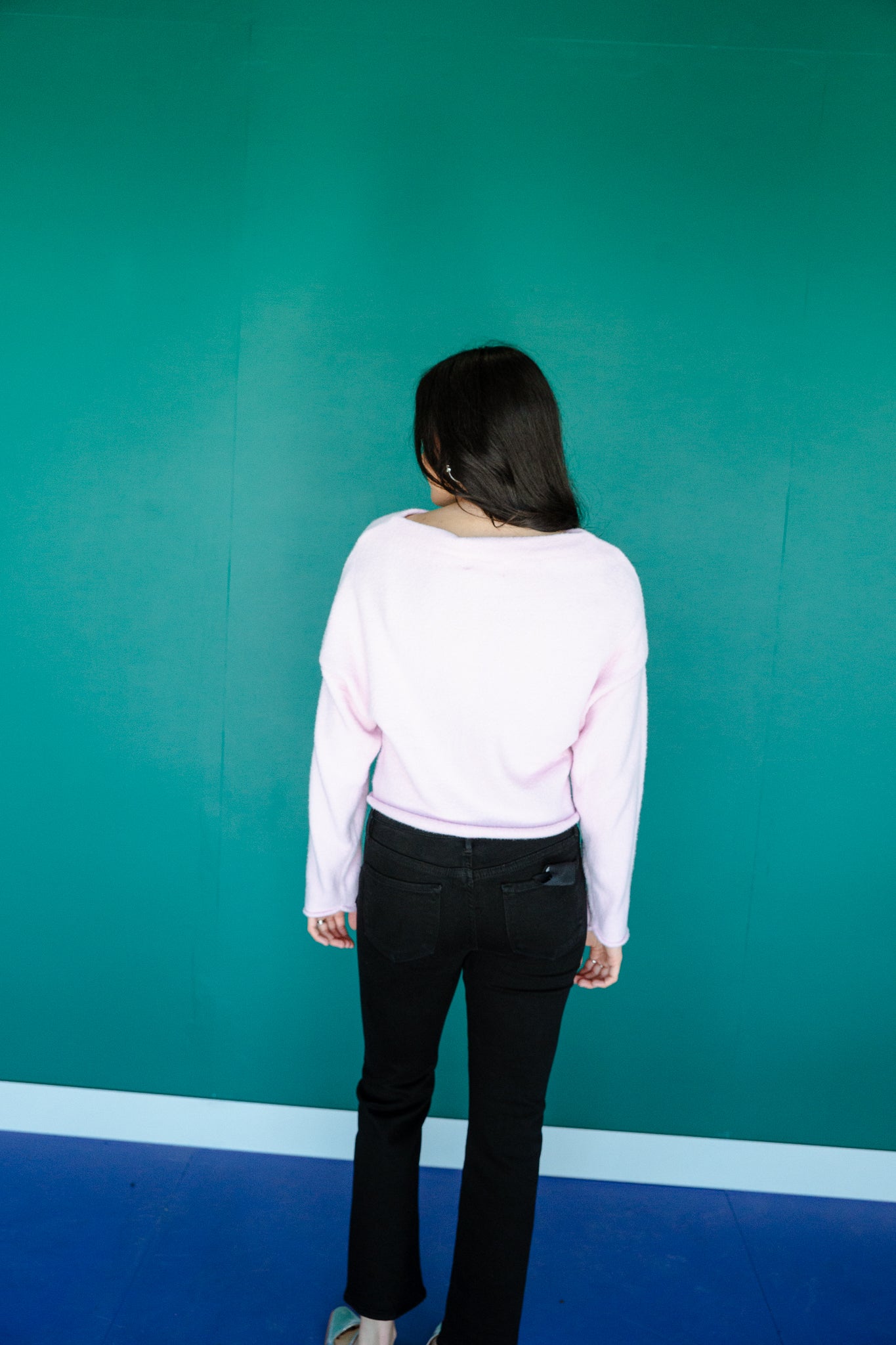 Sutton Boat Neck Sweater - Ice Pink