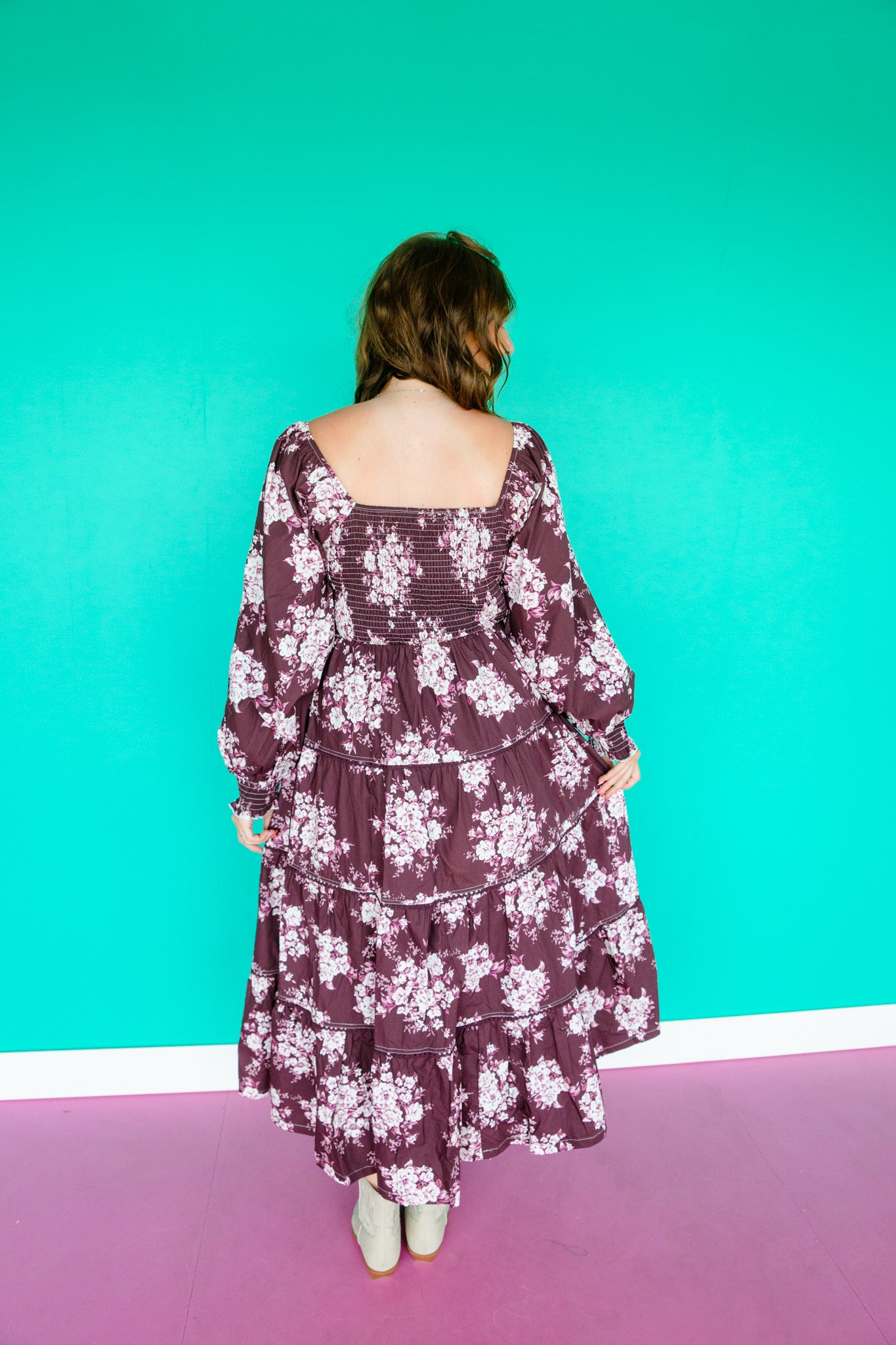 Ariella Corset Bodice Maxi Dress - Burgundy + Cyclamen Burgundy + Cyclamen - Summer / Small Ariella Corset Bodice Maxi Dress - Burgundy + Cyclamen Burgundy + Cyclamen - Summer / Small