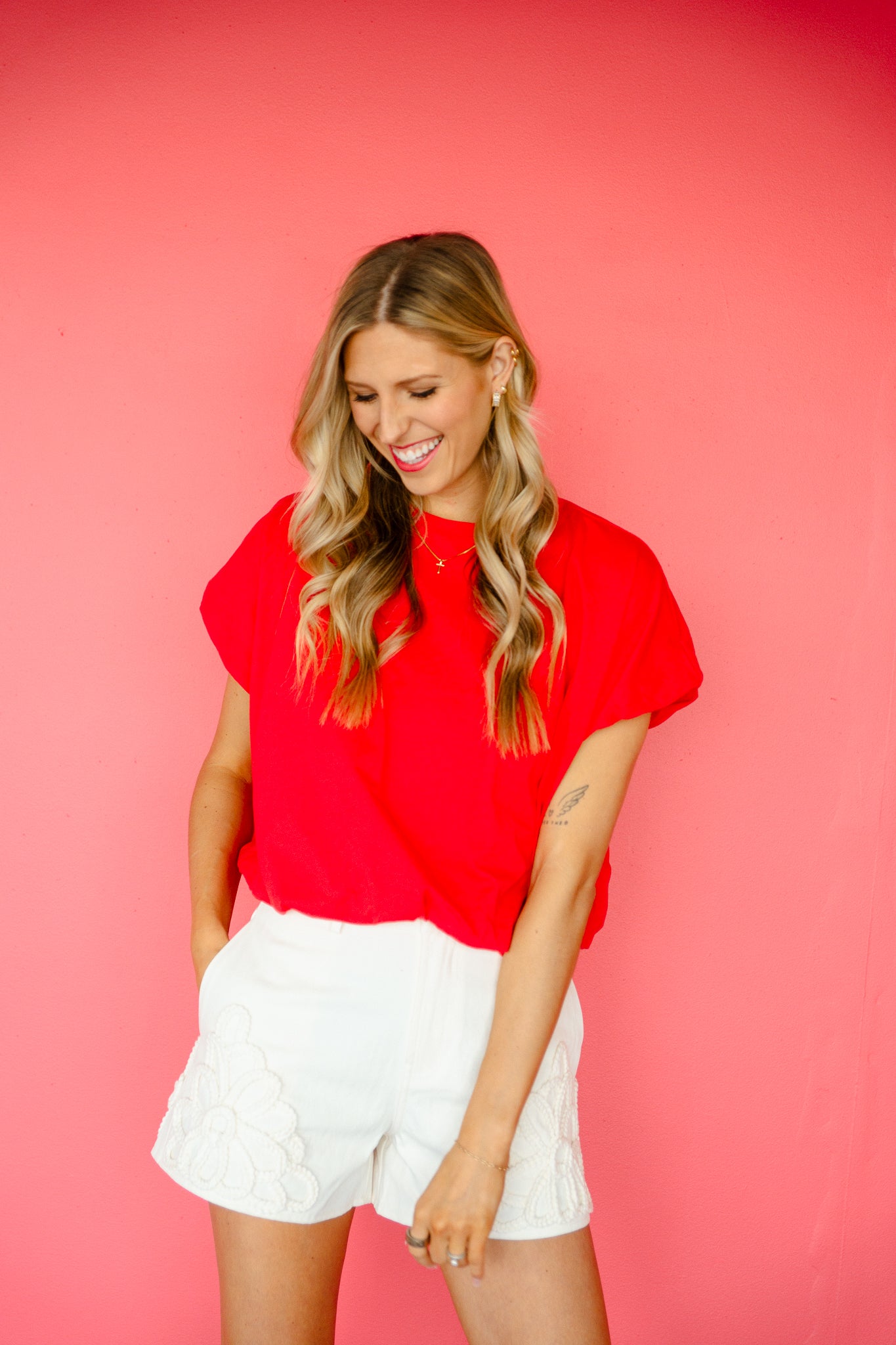 Elowen Bubble Hem Top