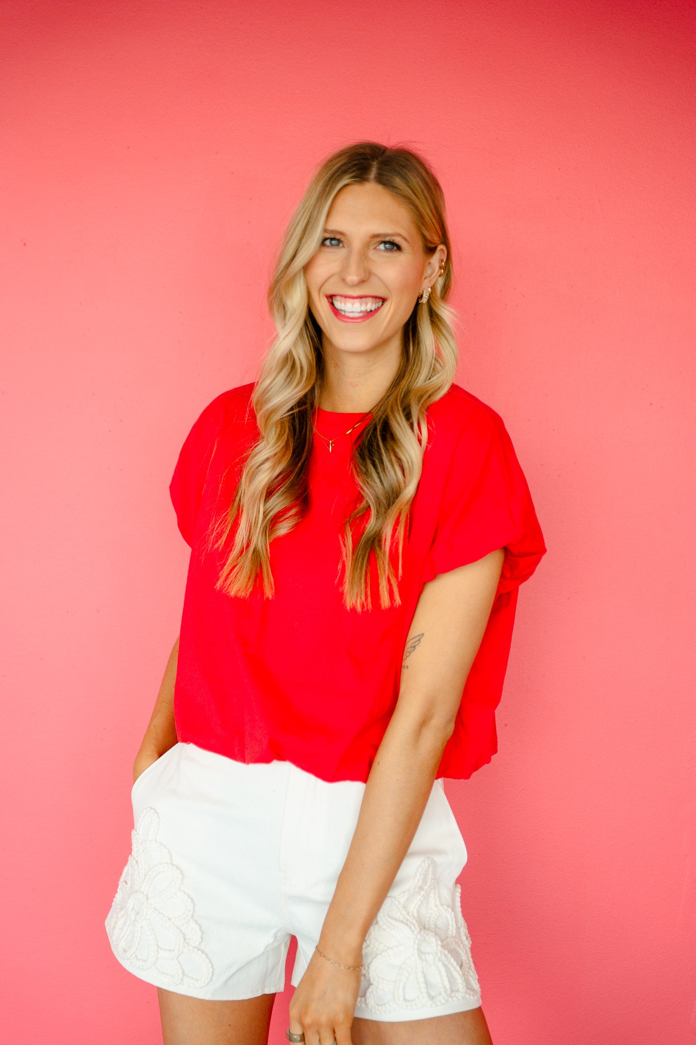 Elowen Bubble Hem Top