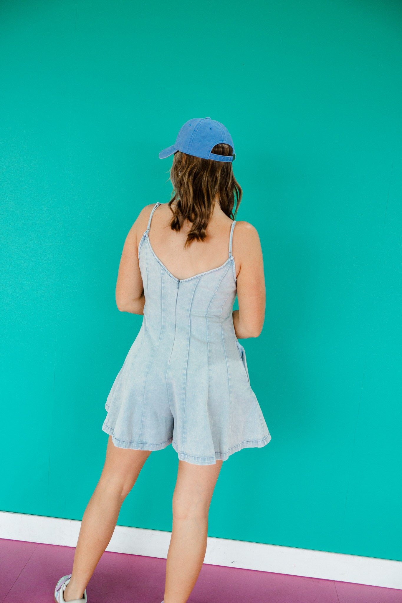 Delilah Denim Romper