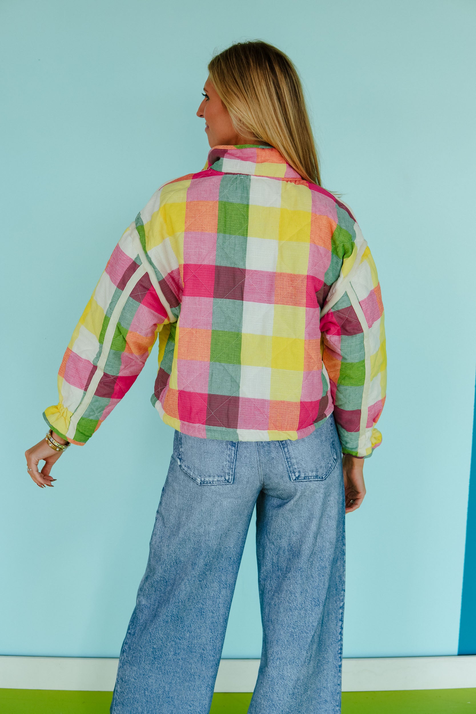 Patch Perfect Quilted Jacket - Rainbow