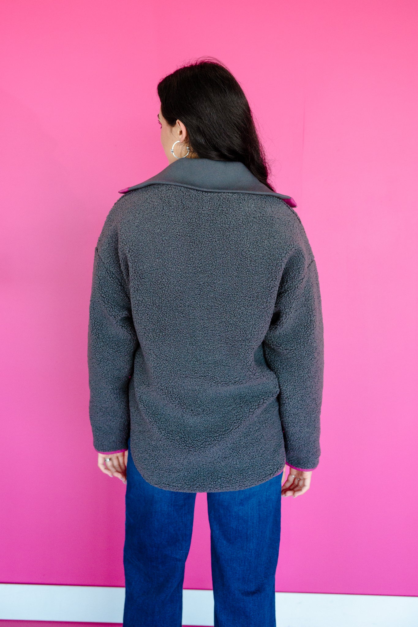 [Ellevate Basics] Aggie Sherpa Pullover