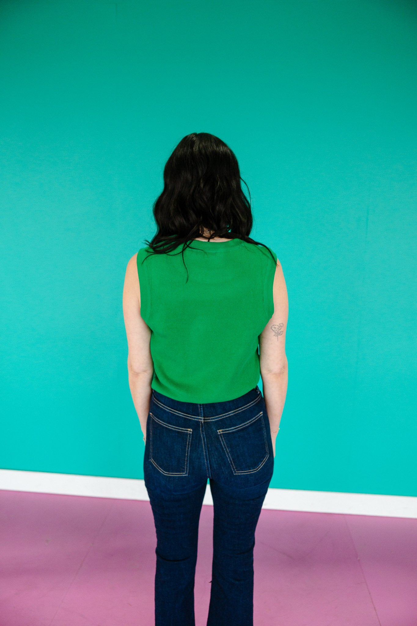 Zadie Twist Front Tank - Emerald