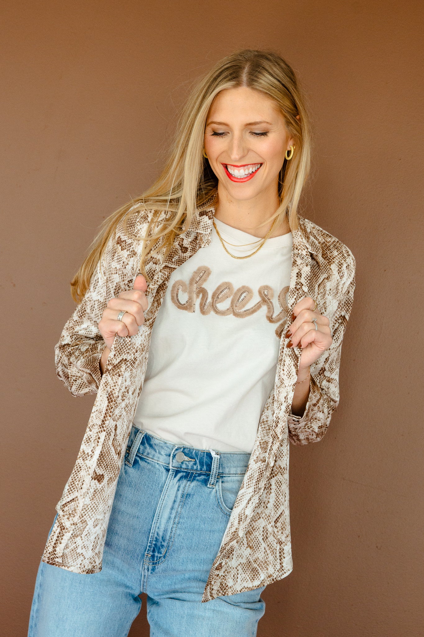 Cheers Sleeveless Top - Oatmeal