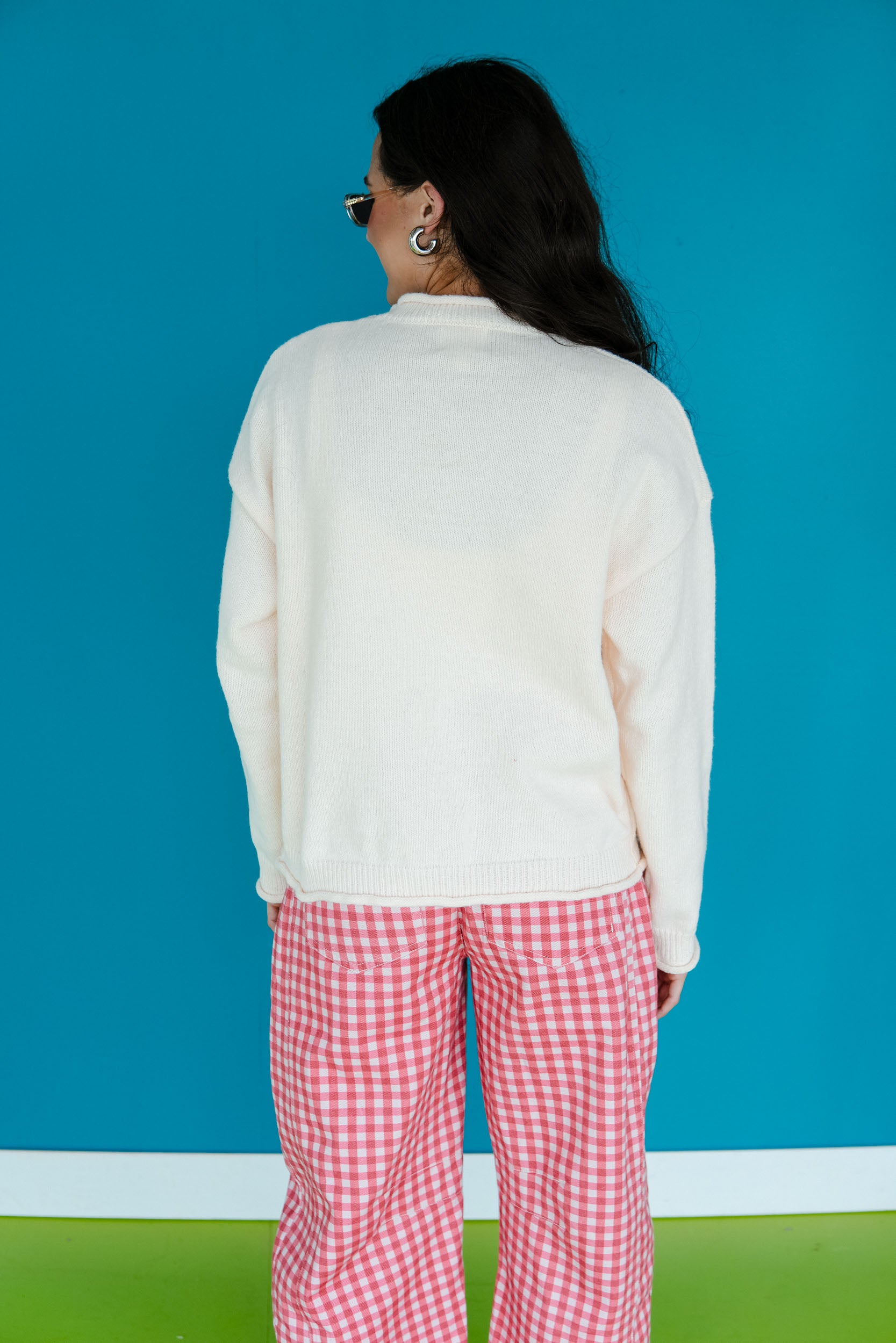 Berry Harvest Crewneck Sweater - Oatmeal