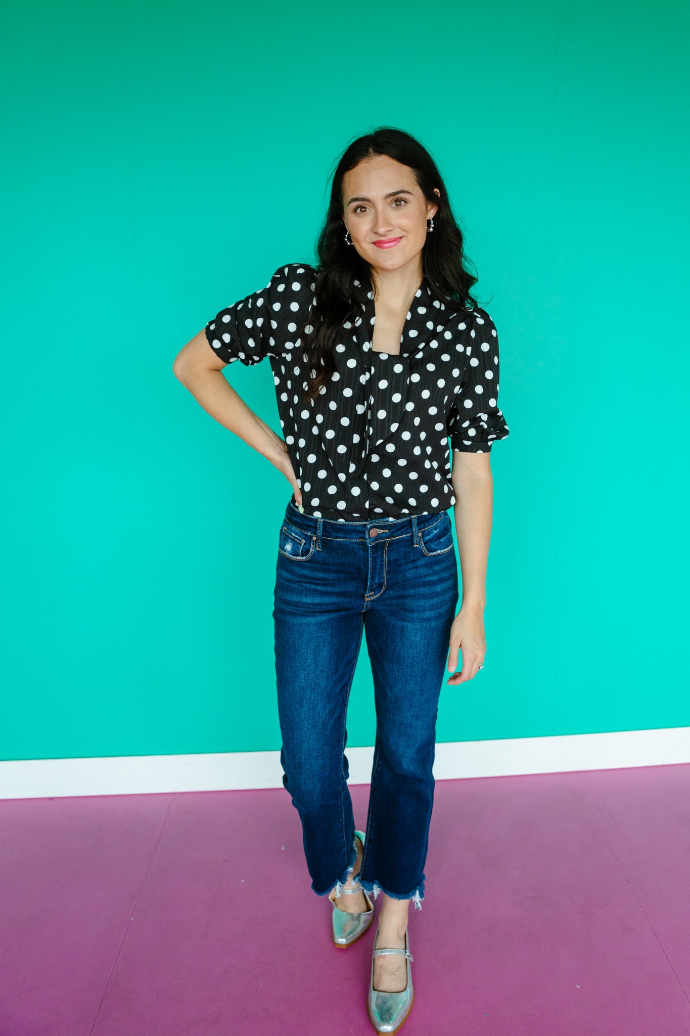 Charity Slim Straight Jeans - Dark Wash